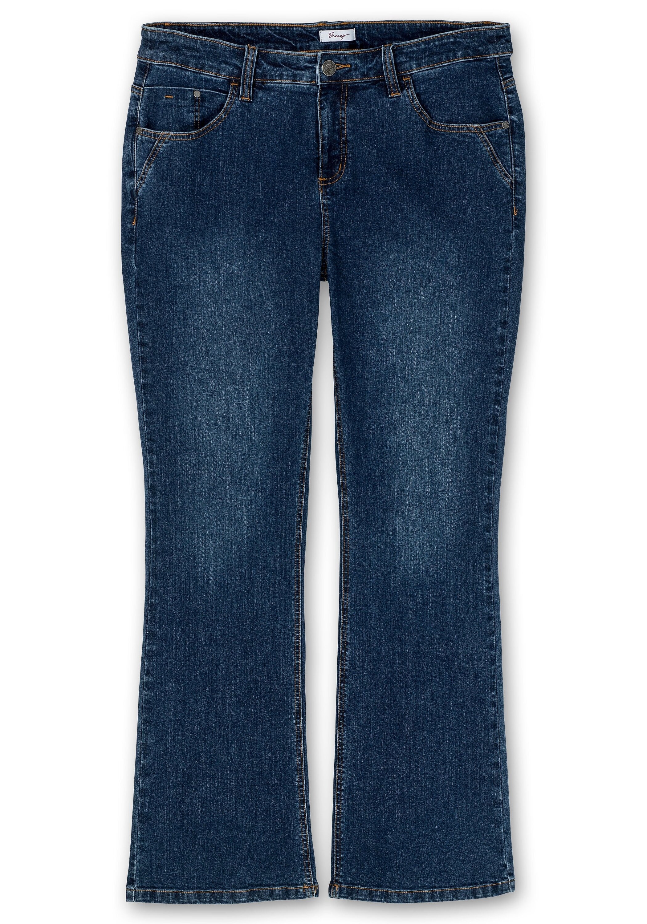 Sheego Bootcut-Jeans »Bootcut-Jeans SUSANNE ideal bei viel Bauch und schmalen Beinen«