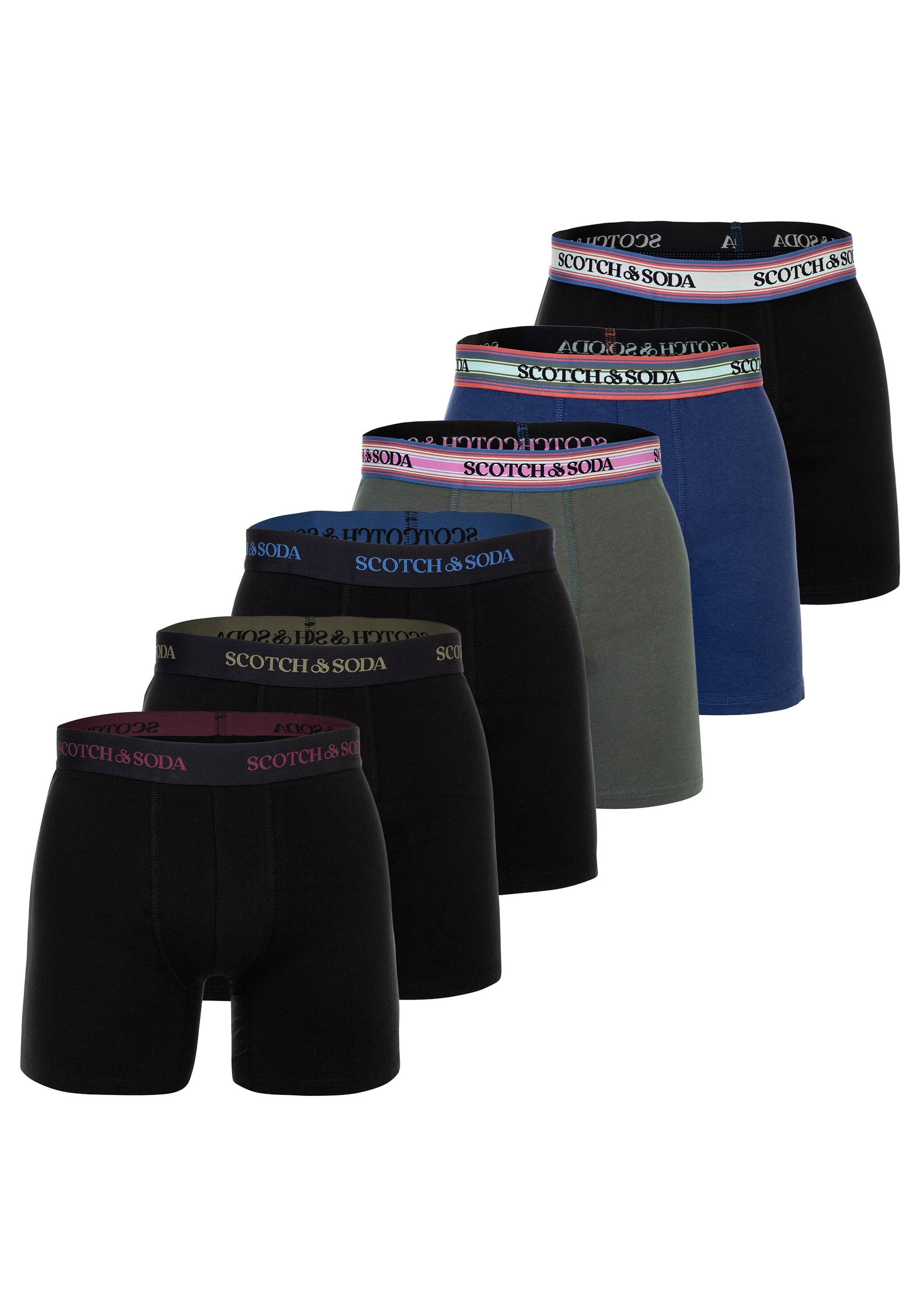 Scotch & Soda Boxershorts »Boxershort Solid Cotton Stretch 6er Pack«