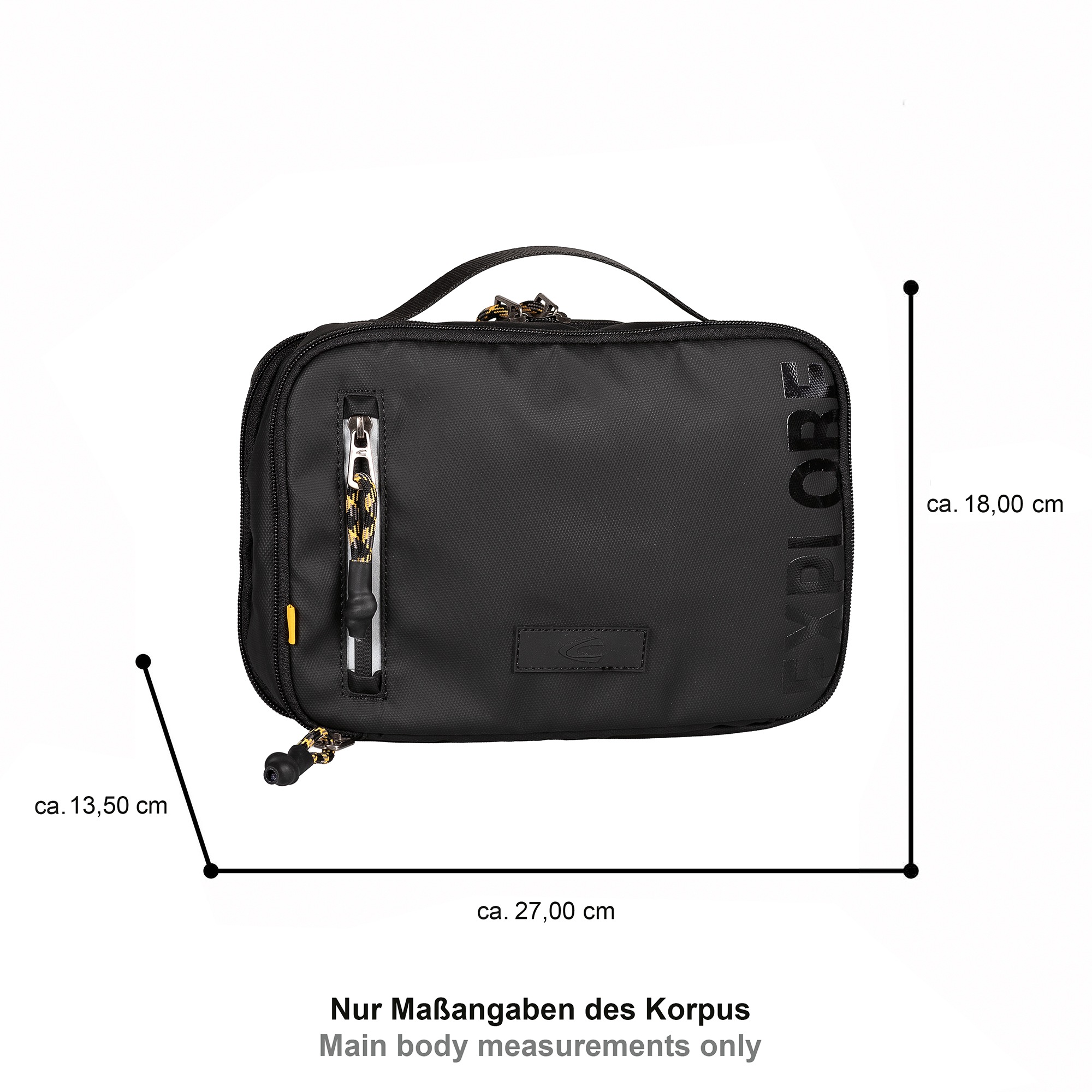 camel active Kulturbeutel »Explore« Unisex Kosmetiktasche mit reflektierende Reißverschlüsse