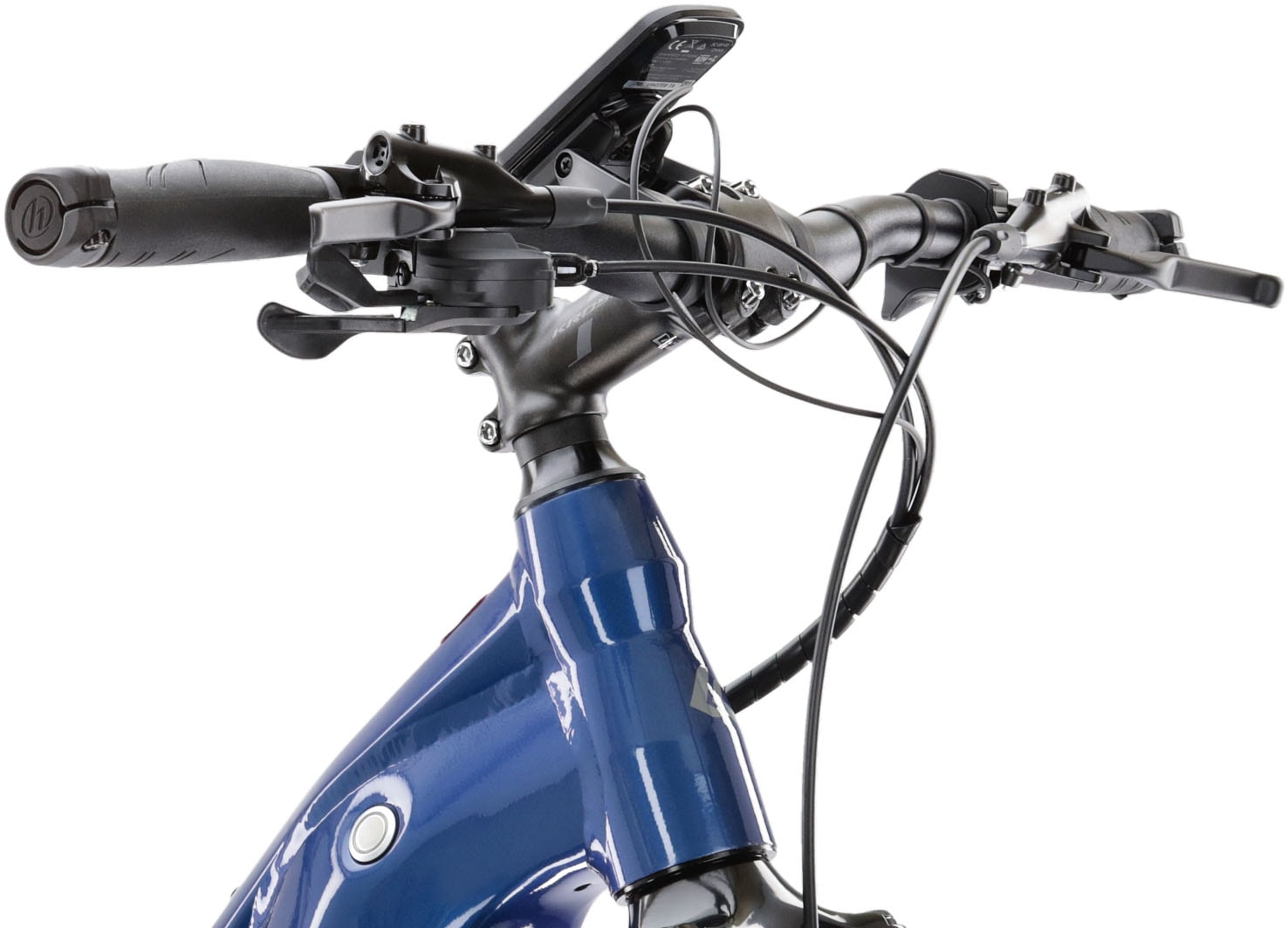 Kross E-Bike »E-Crossrad Evado Hybrid 6.0 28 Zoll blau«, 10 Gang, Shimano, DEORE XT T8000, Mittelmotor 250 W, Pedelec, Elektrofahrrad für Damen und Herren
