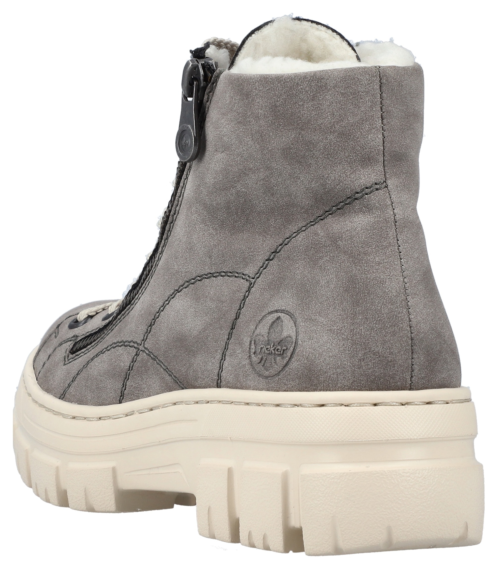 Rieker Winterboots  Plateauboots, Schnürboots mit Reißverschluss an der Außenseite