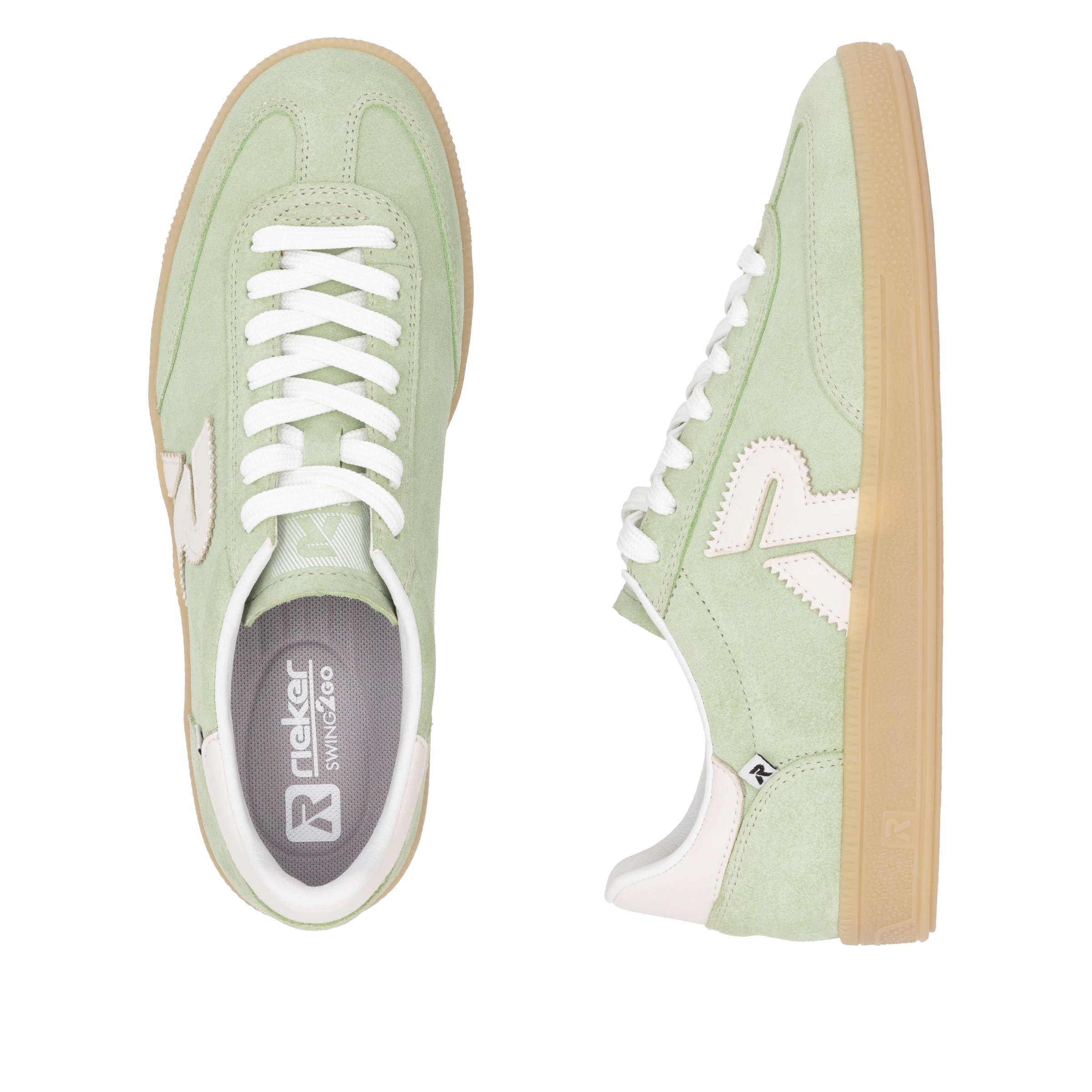 RIEKER Sport Sneaker »San Diego Swing2GO«, Retro-Sneaker, Freizeitschuh, Halbschuh mit herausnehmbarem Fußbett