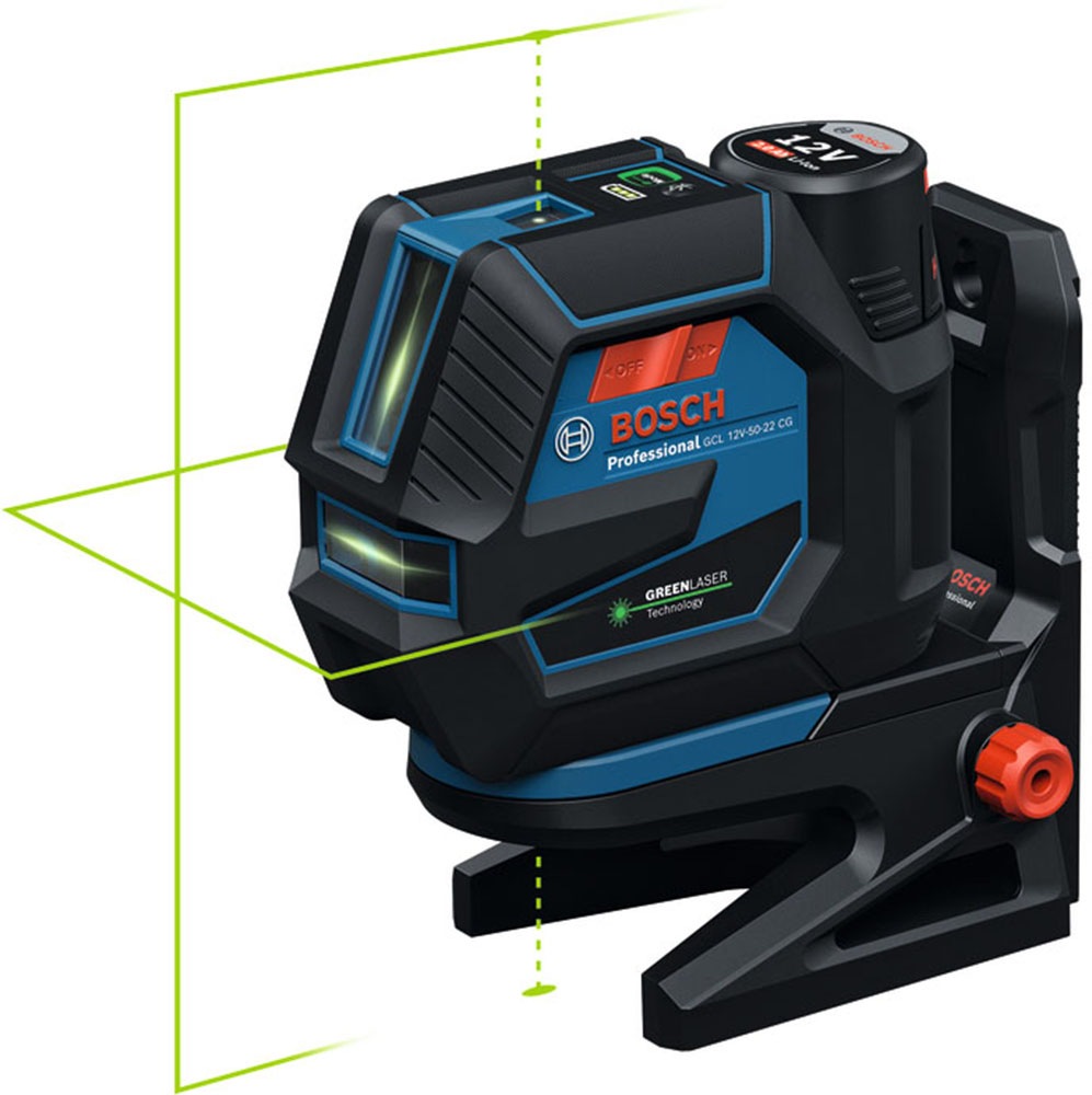 Bosch Professional Kreuzlinienlaser »Kombilaser »GCL 12V-50-22 CG««, ohne Akku, ohne Ladegerät