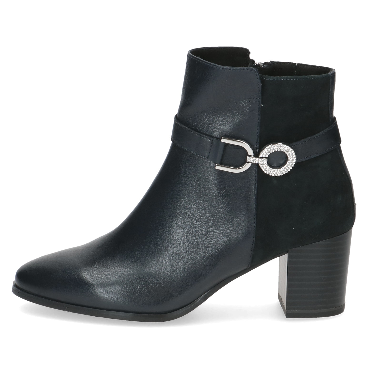 Caprice Stiefelette  , Blockabsatz, Businessschuh mit hübschem Schmuckverzierung