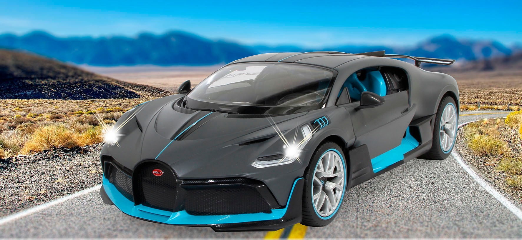 Jamara RC-Auto »Deluxe Cars, Bugatti Divo, 1:14, grau, 2,4GHz«