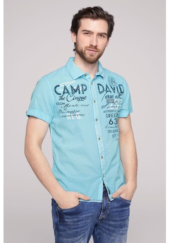 CAMP DAVID Kurzarmhemd, mit Kontrastnähten kaufen