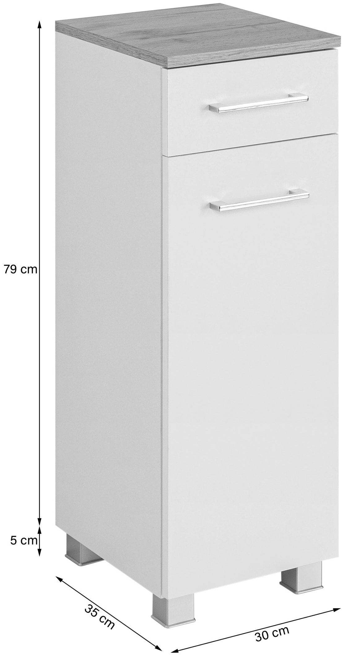 welltime Unterschrank »Avignon« stehende und hängende Montage möglich