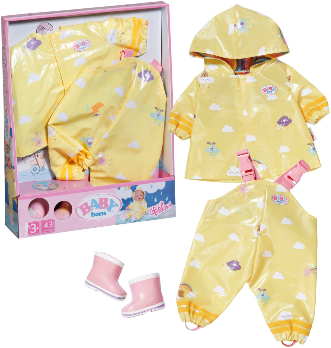 Baby Born Puppenkleidung »Deluxe Regen-Outfit 43 cm«