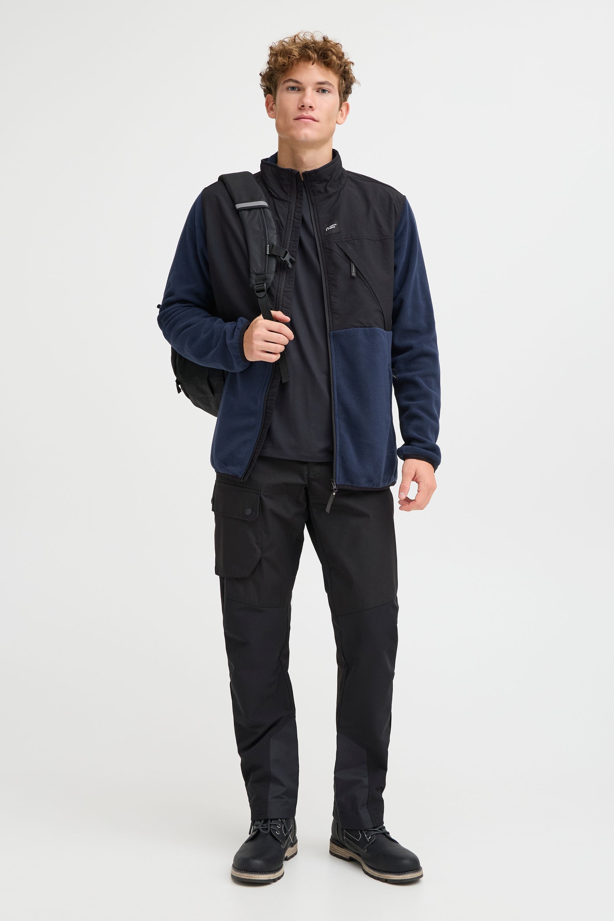 North Bend Fleecejacke »Fleecejacke NBDean M«, ohne Kapuze