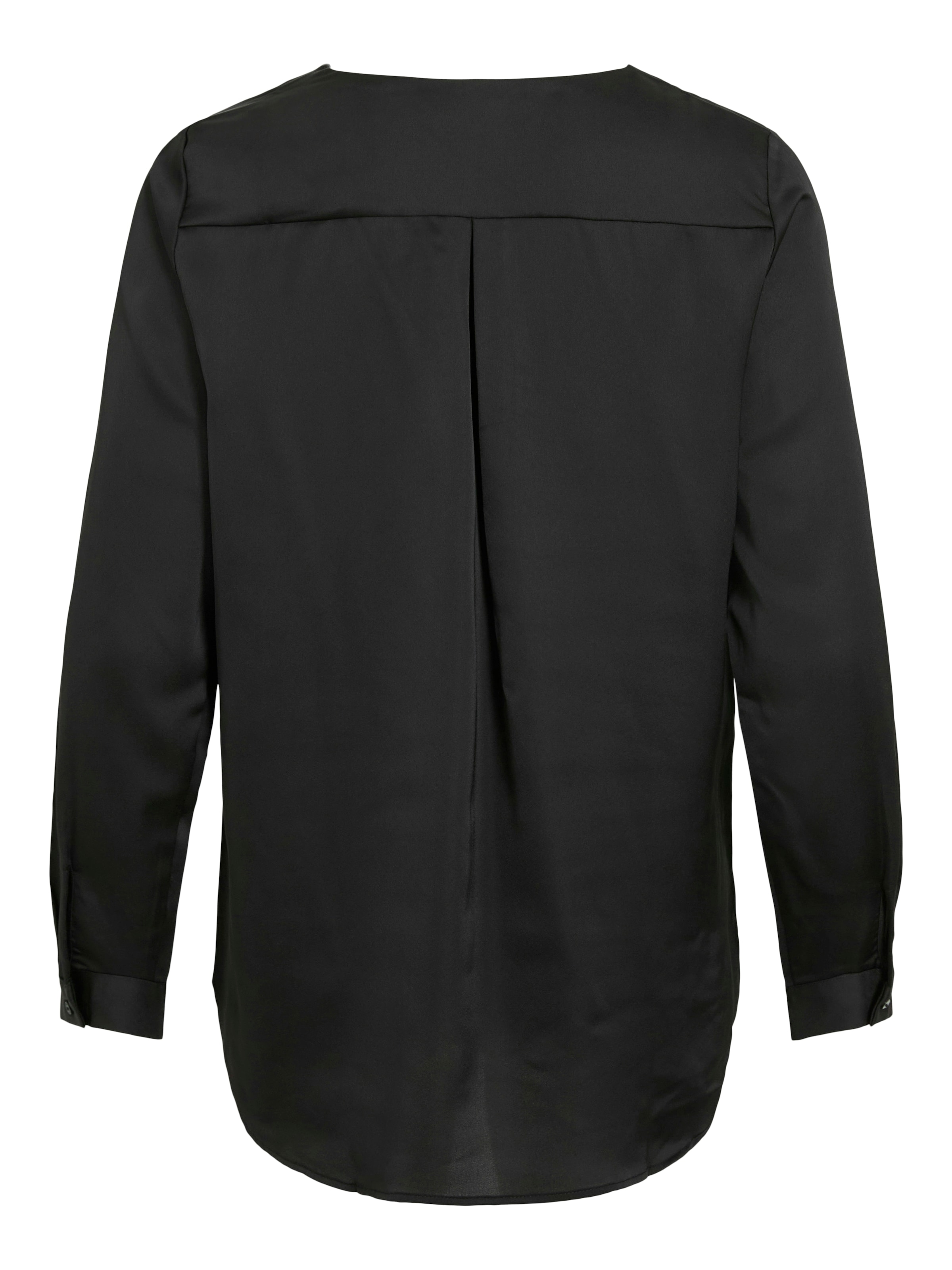 Vila Hemdbluse »VIELLETTE V-NECK L/S SATIN SHIRT - NOOS«