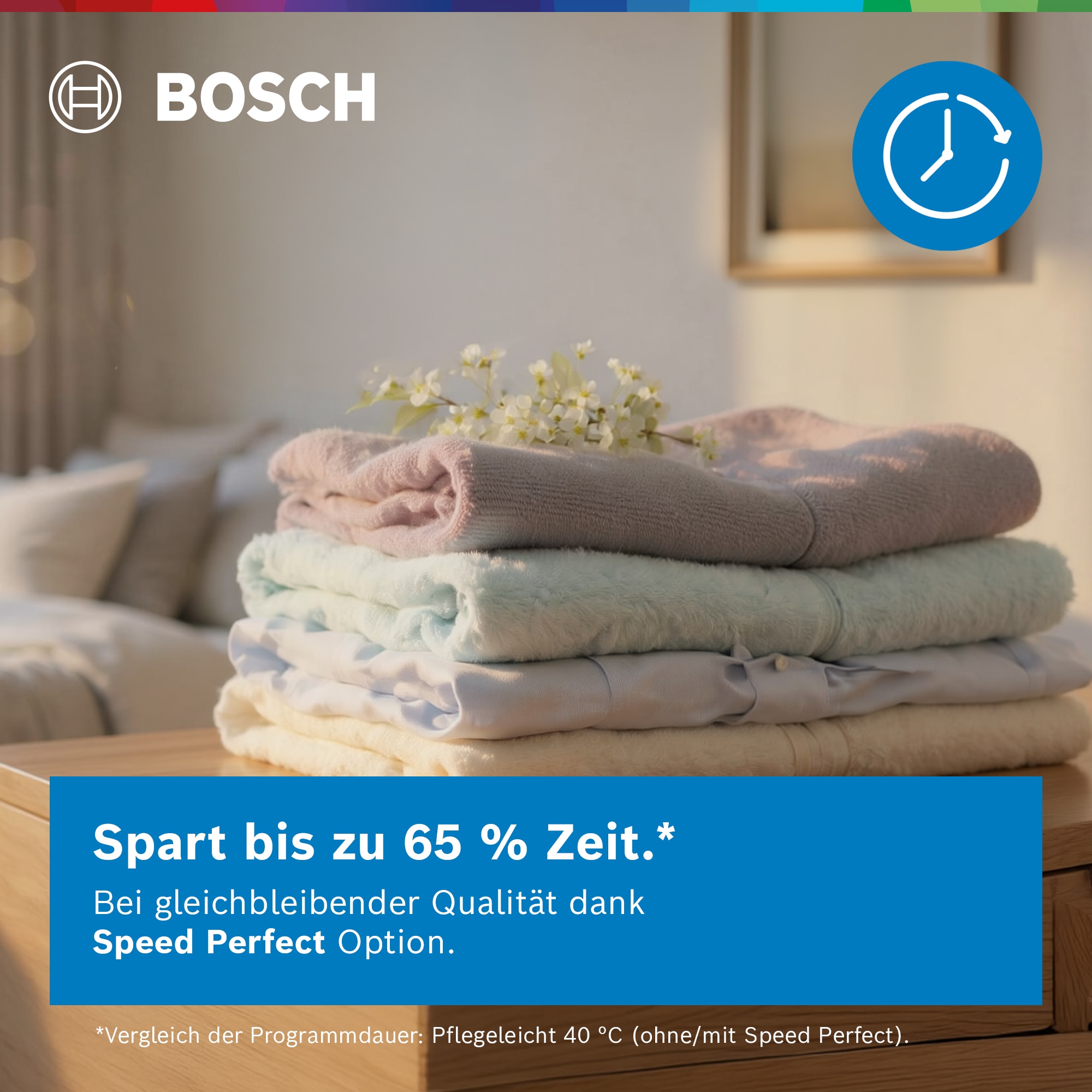 BOSCH Waschmaschine Serie 4 »WAN28225« 8 kg 1400 U/min Knitter-Programm Iron Assist, Speed Perfect, Nachlegefunktion