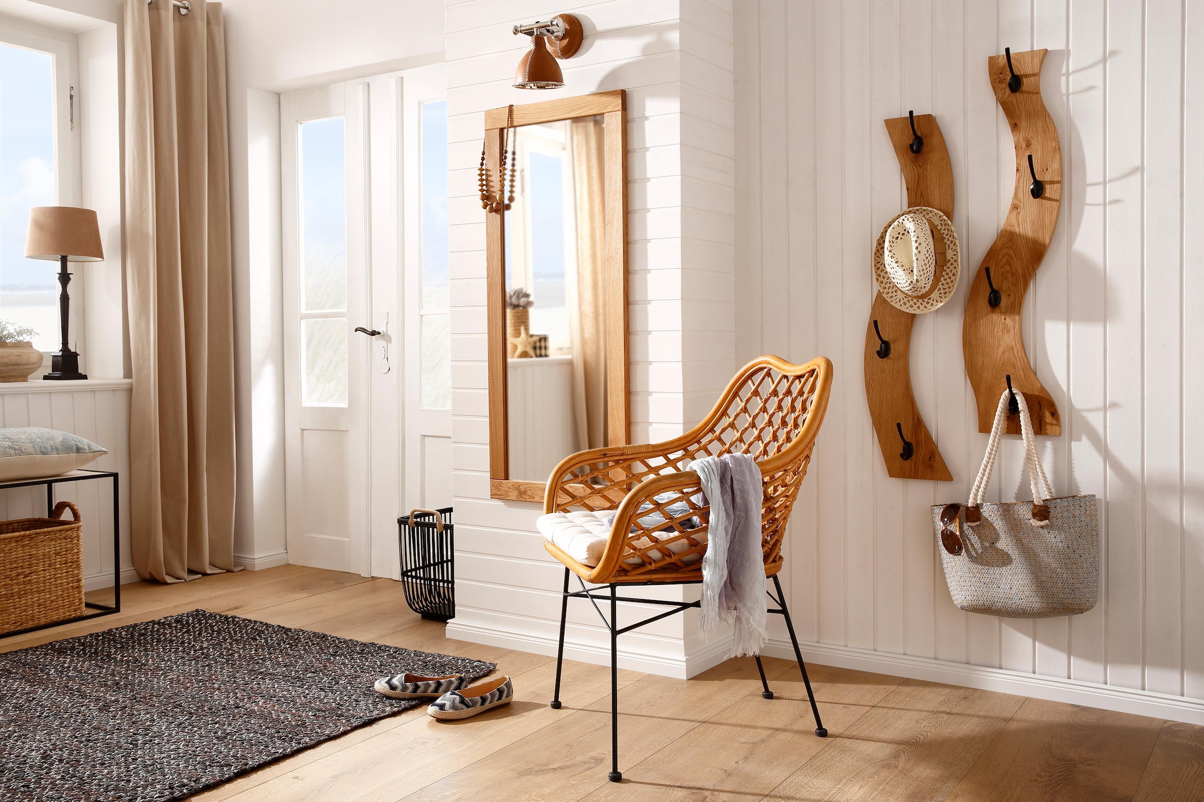 XXL Garantie Breite online affaire Wandspiegel »Dura«, kaufen 3 mit cm FSC-zertifiziertem 50 Home aus | Massivholz, Jahren