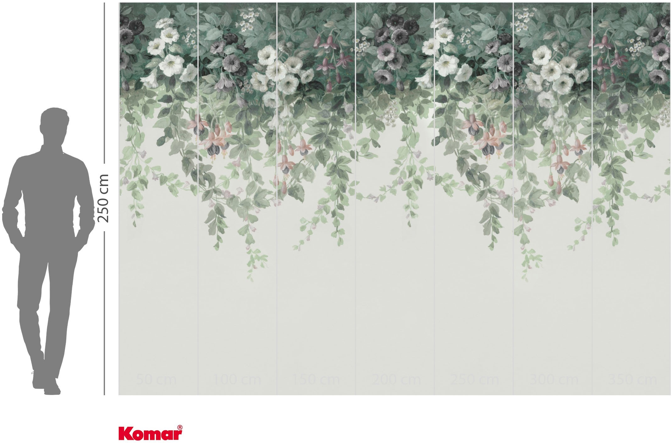 Komar Fototapete »Vlies Fototapete - Guirlandes - Größe 350 x 250 cm« Motiv | bedruckt glatt