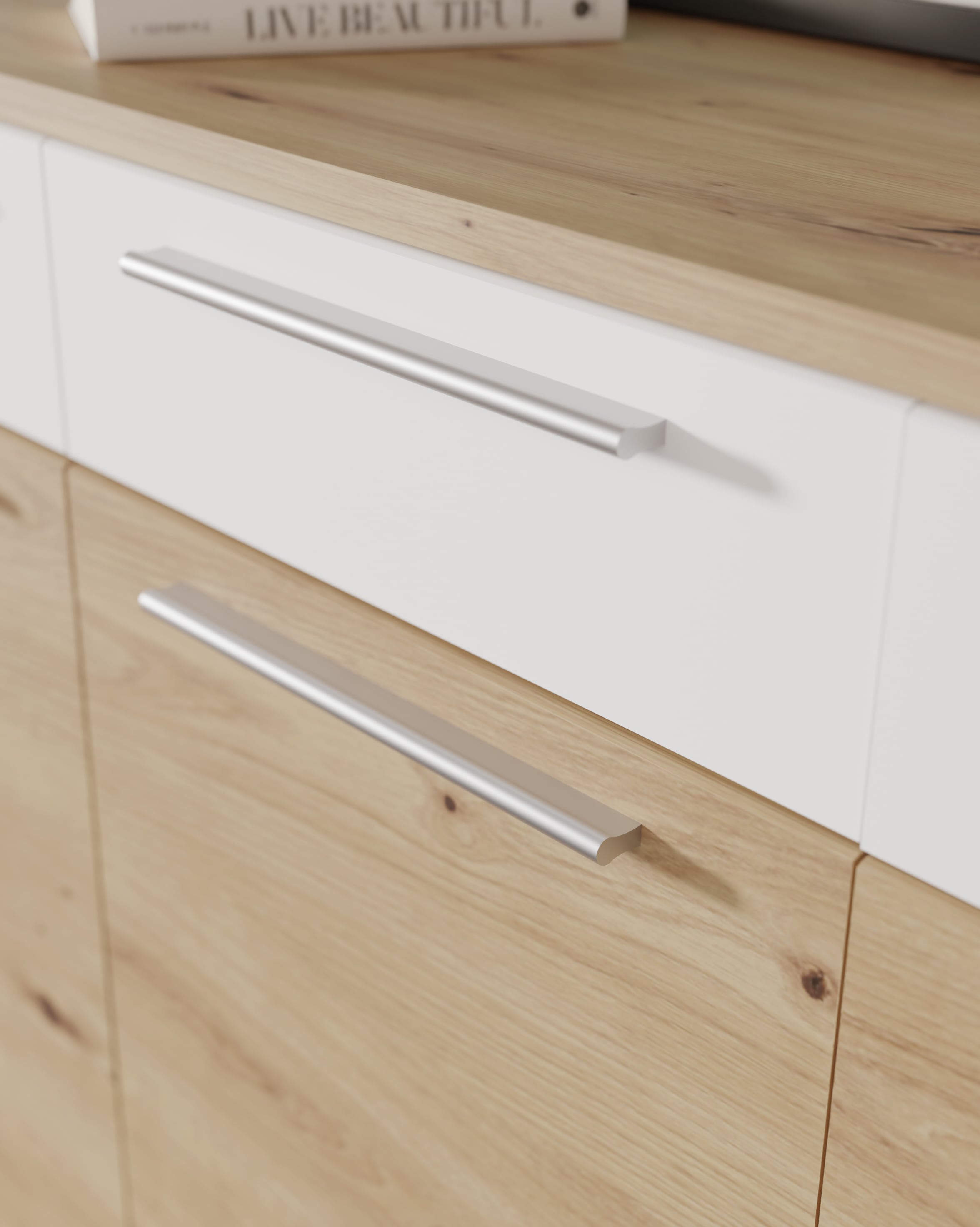 FORTE Sideboard »Allister«, viel Stauraum, trendiges Dekor