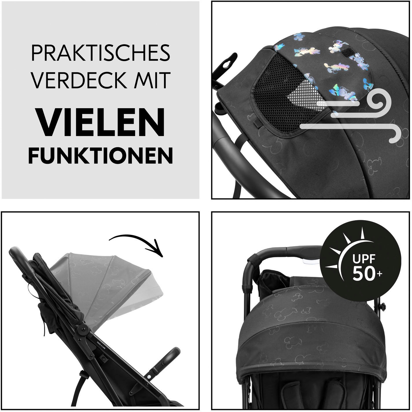 Hauck Kinder-Buggy »Travel N Care Disney 100«, 22 kg, inklusive Kinderwagenorganizer
