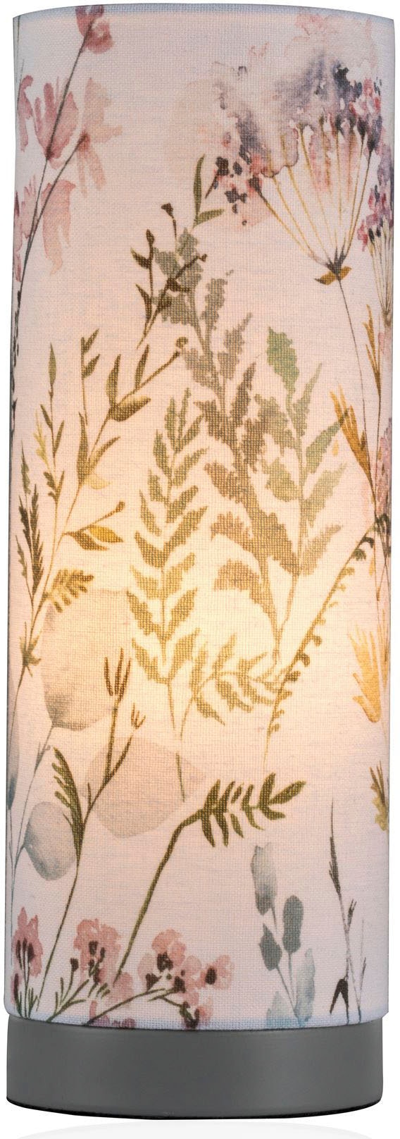 Pauleen Tischleuchte »Flowery Romance«, 1 flammig, Leuchtmittel E14 | ohne Leuchtmittel, E14, Stoffschirm Blumenmuster