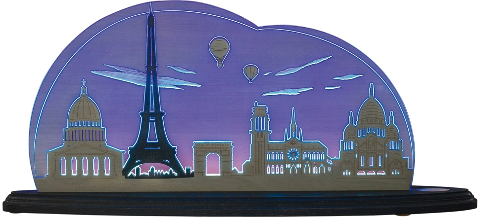 Weigla LED Dekolicht »Ich liebe Paris«, beidseitiges Motiv Paris/Frankreich,  Erzgebirge garantiert online kaufen | mit 3 Jahren XXL Garantie