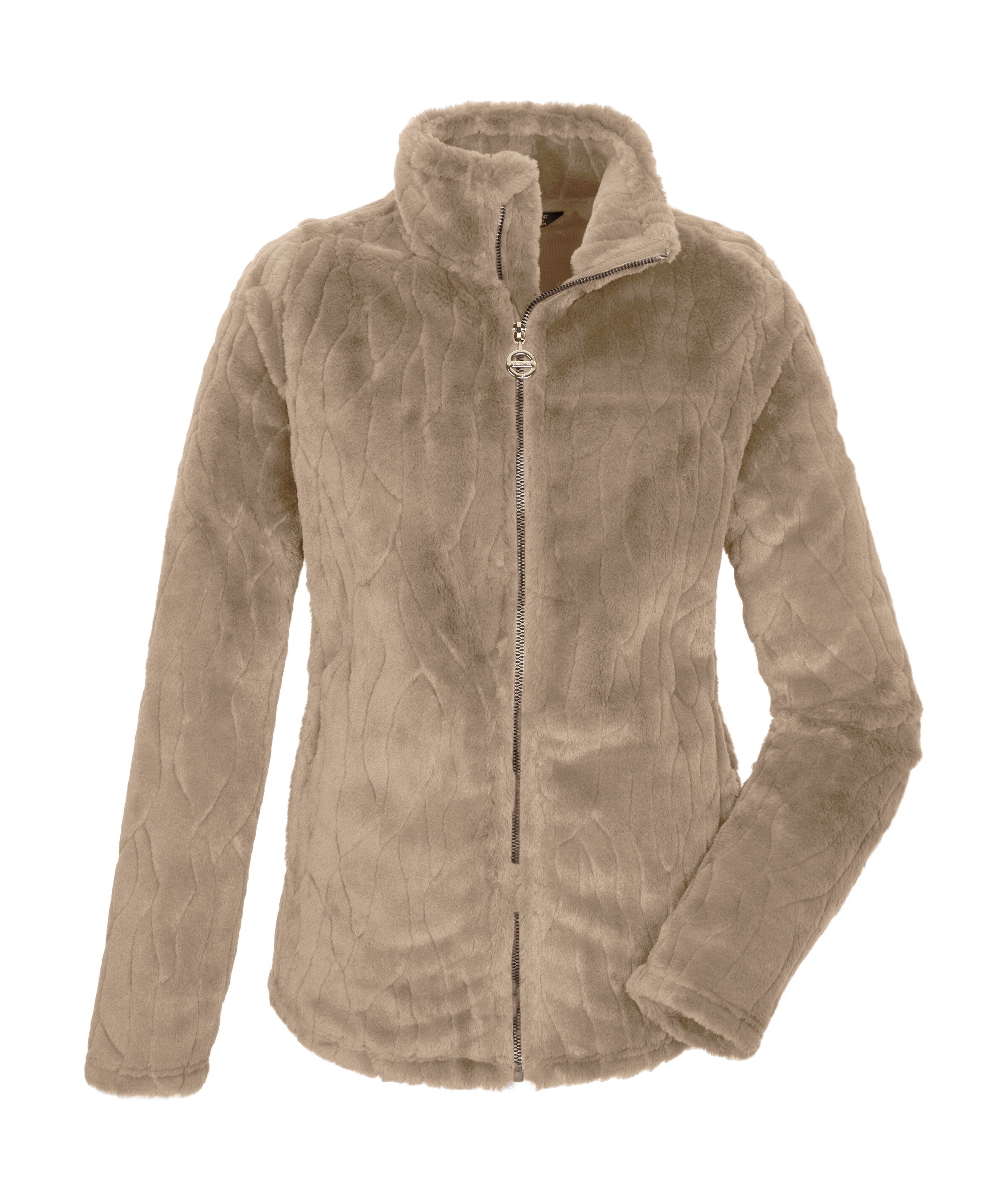 Killtec Fleecejacke »KOW 493 WMN FLC JCKT« Weiche Fleecejacke, Allover-Prägung, verschließbare Taschen