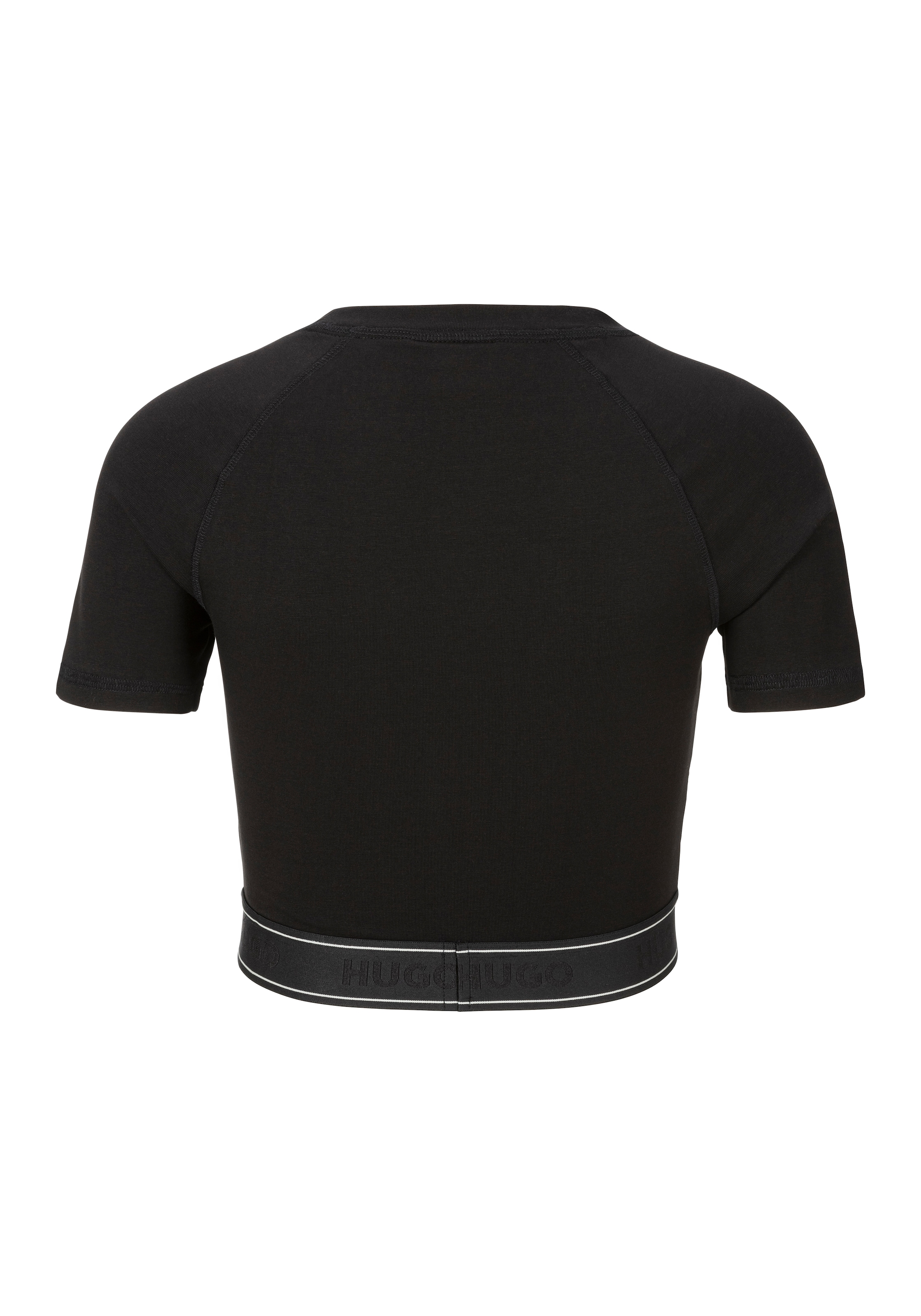 HUGO Blue T-Shirt »Dolly«, mit Logo-Elastiktape, cropped