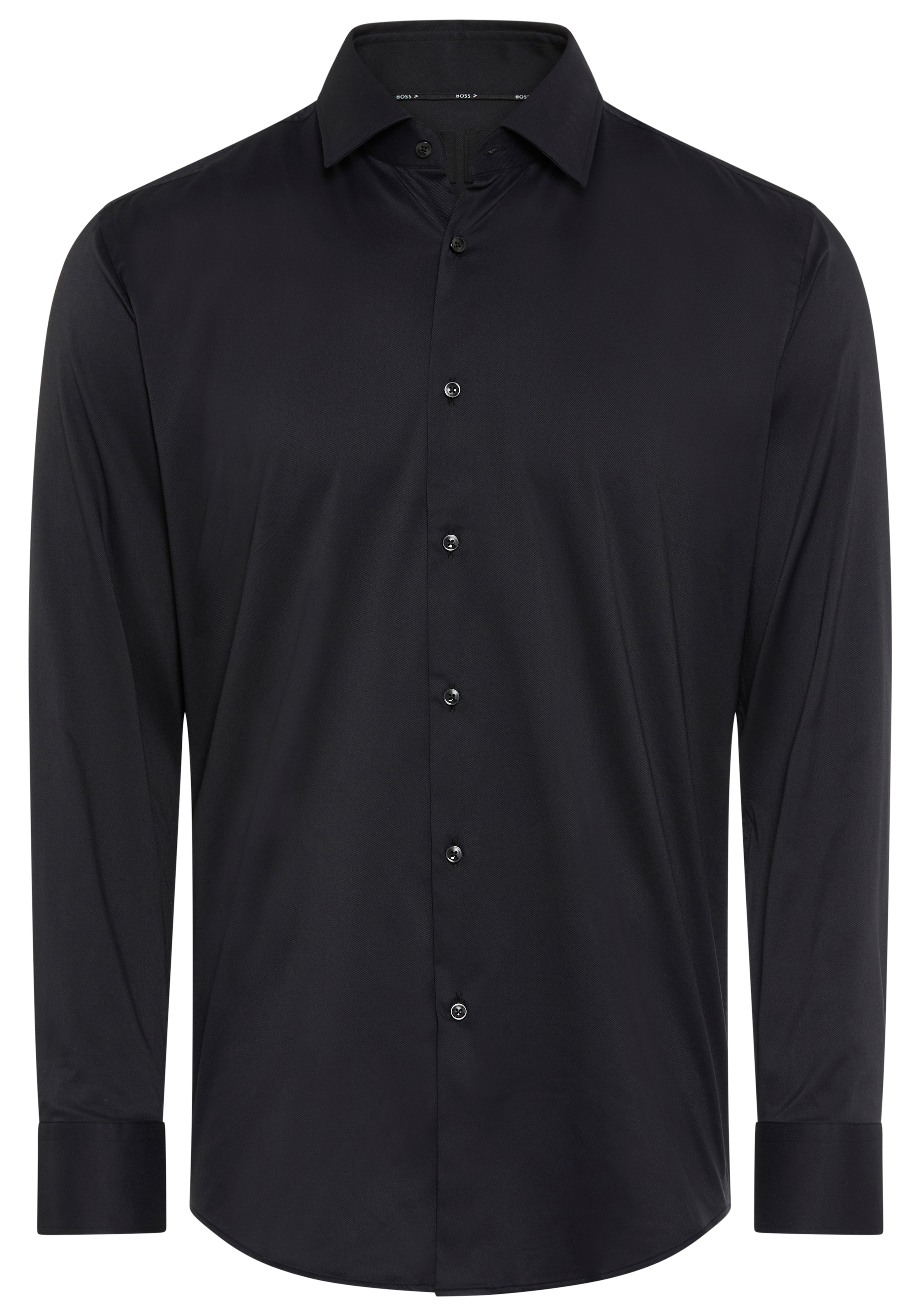 BOSS Businesshemd »HANK« Slim-Fit, aus funktionalem Stretch-Twill, Kentkragen
