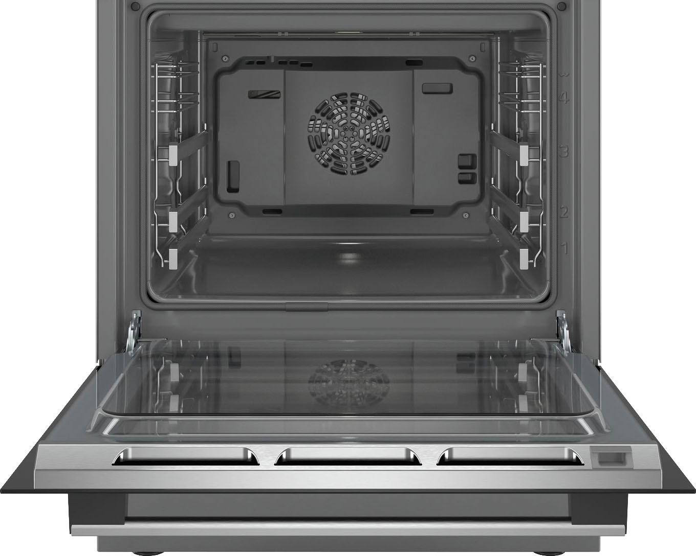 BOSCH Elektro-Standherd 6 »HKS79U250«, mit 3-fach-Teleskopauszug, Pyrolyse-Selbstreinigung