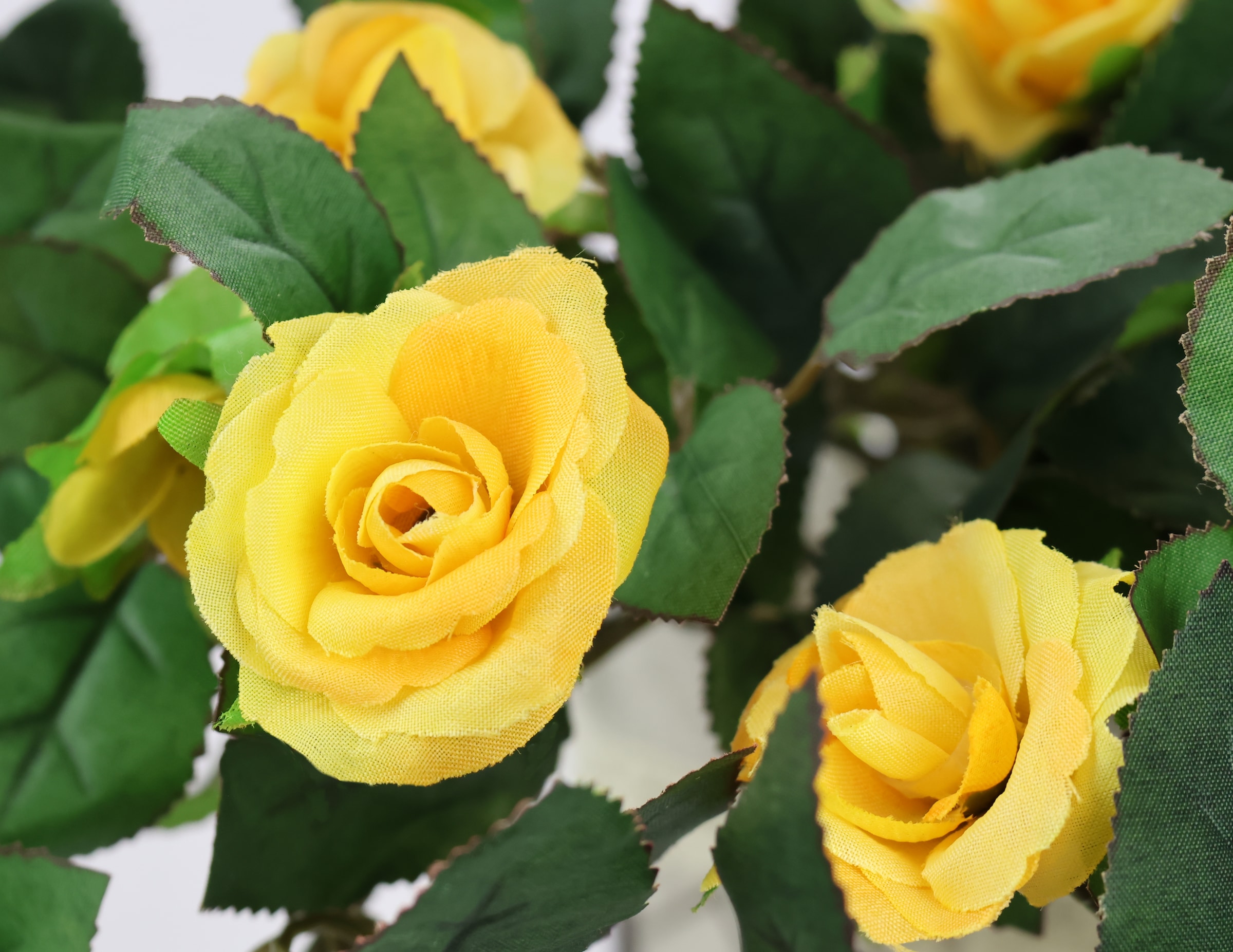 I.GE.A. Kunstpflanze »Künstlicher Rosenbusch im Korb«, Rosen Deko Kunstblumen Seidenblumen Blumen Blumengirlande Rosenranke