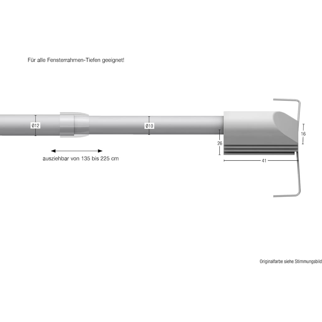 GARESA Scheibenstange »ø 12 mm"«, ausziehbar