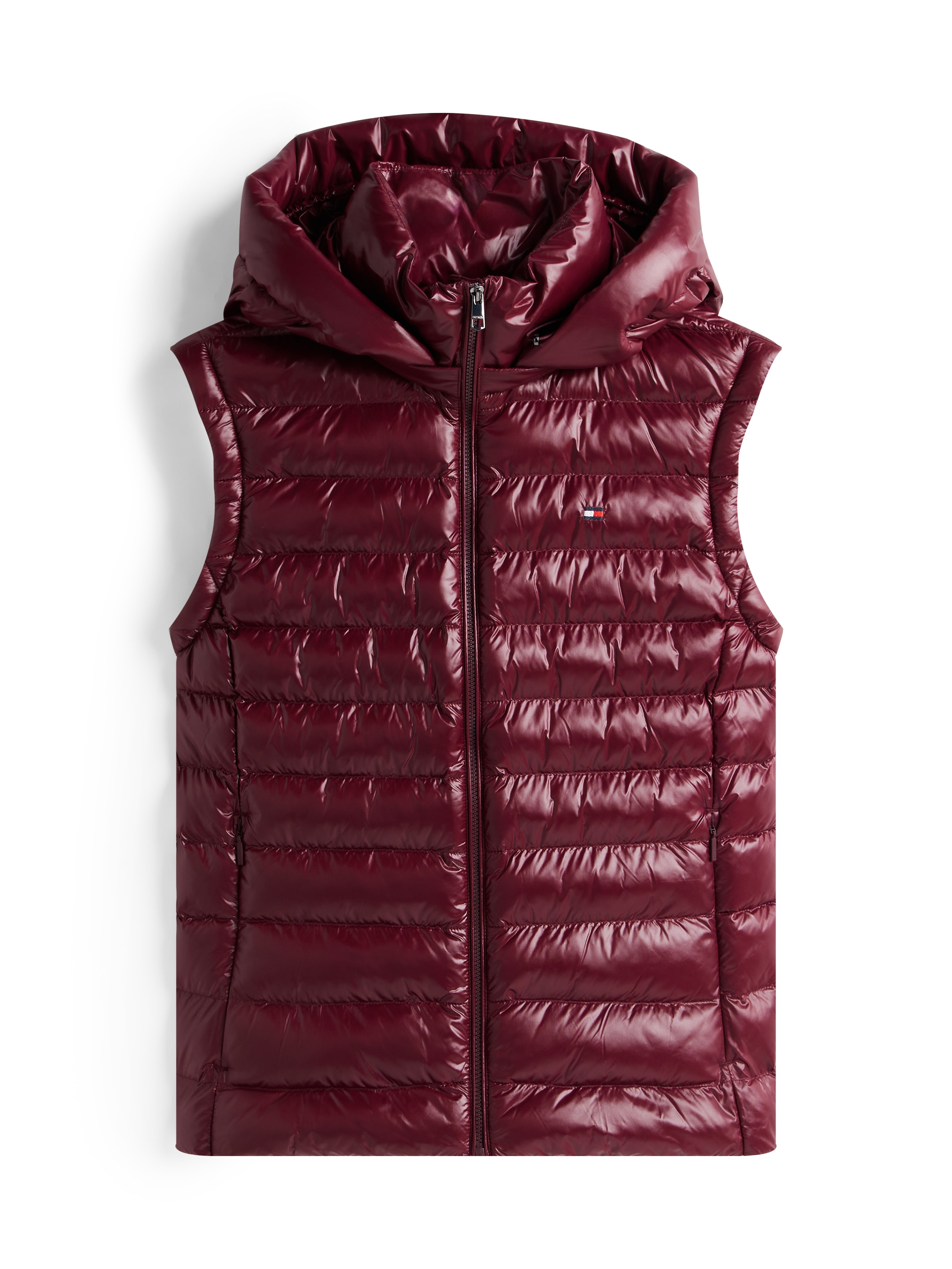 Tommy Hilfiger Steppweste »LW PADDED SLIM VEST«, leicht glänzende Oberfläche
