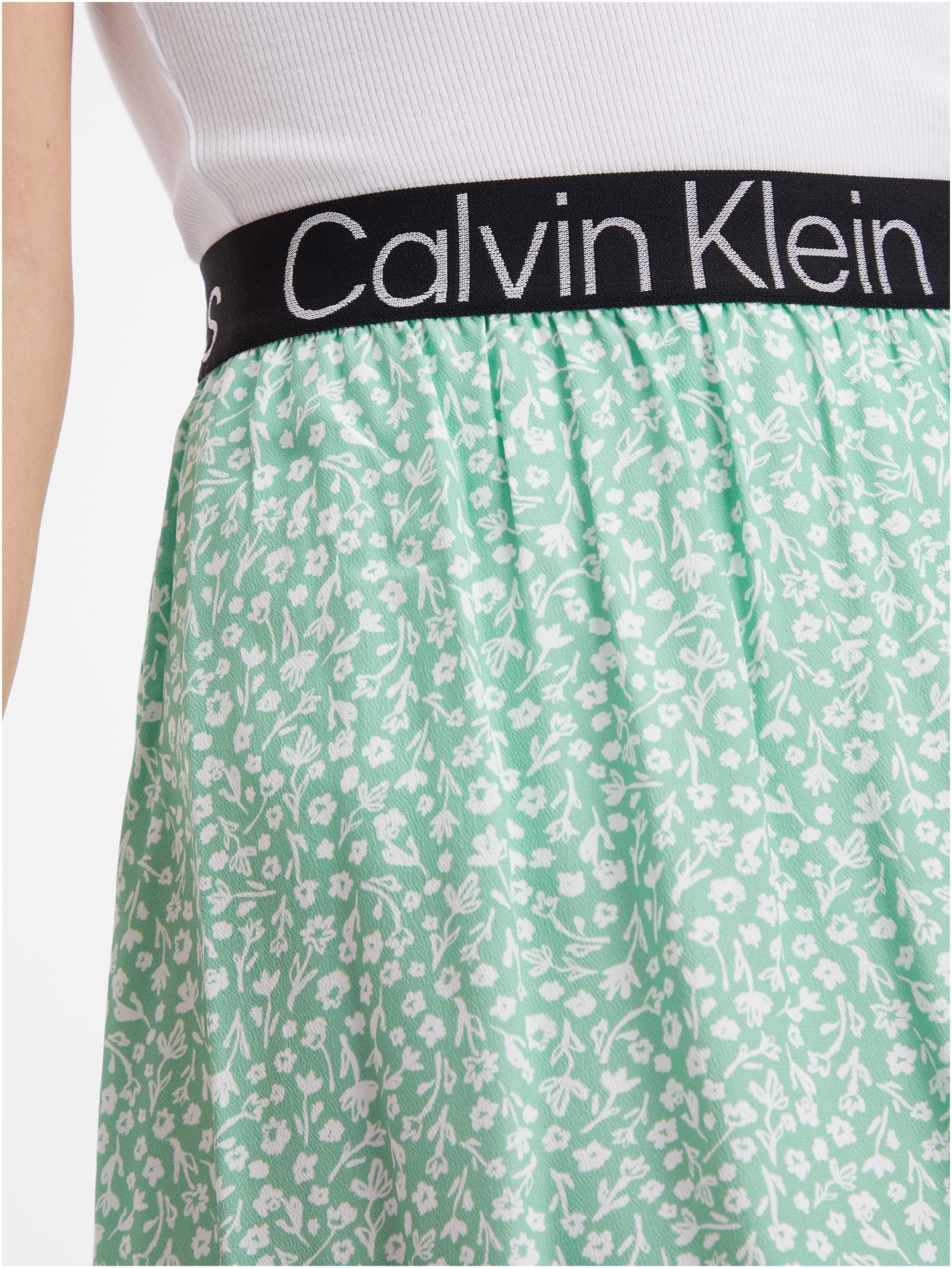 elastischem Klein ♕ Minirock, mit Calvin Calvin Klein Jeans-Bund bei Jeans
