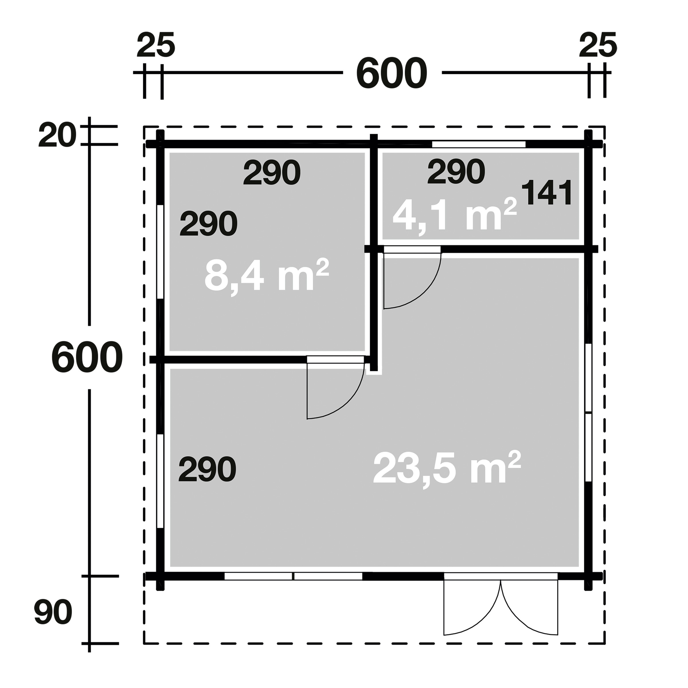 Wolff Gartenhaus »Lappland 70-C XL«