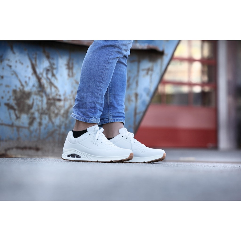 Skechers Sneaker »Uno«, mit Air-Cooled Memory Foam, Freizeitschuh, Halbschuh, Schnürschuh