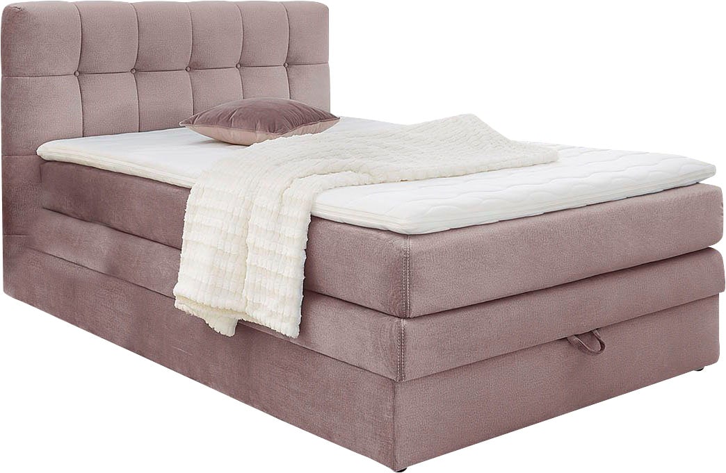 Jockenhöfer Gruppe Boxspringbett Amy, mit Bettkasten und Kaltschaum-Topper