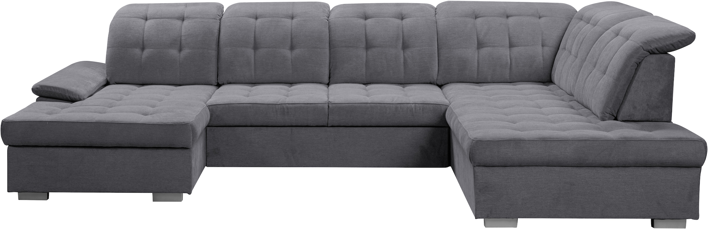 WERK2 Wohnlandschaft »Kordula-New U-Form«, Sofa in U-Form mit Schlaffunktion & Bettkasten, Schlafcouch