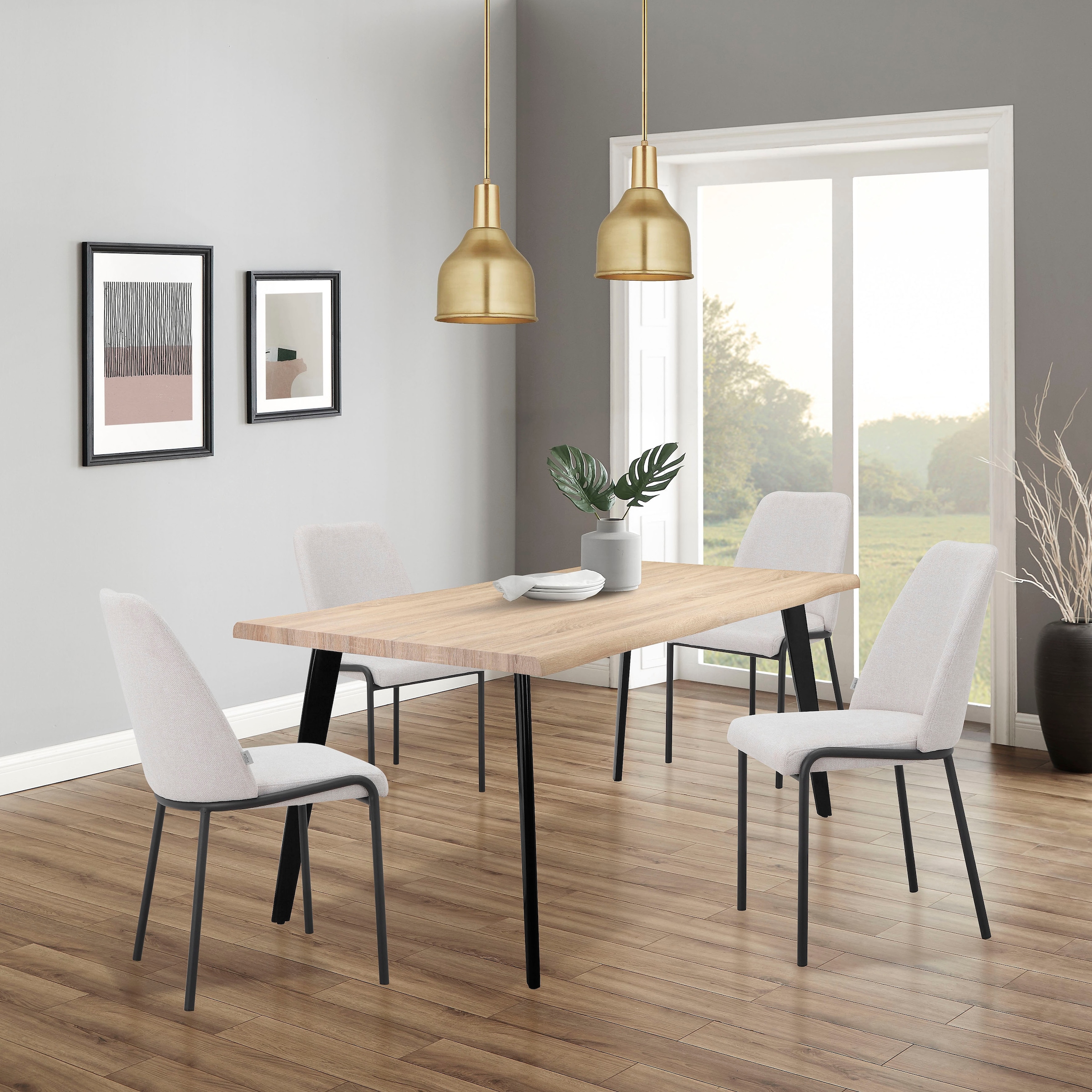 andas Esszimmerstuhl »Grimsbu«, 2 St., Webstoff, im 2er Set erhältlich, mit Sitz und Rücken gepolstert, Sitzhöhe 49 cm