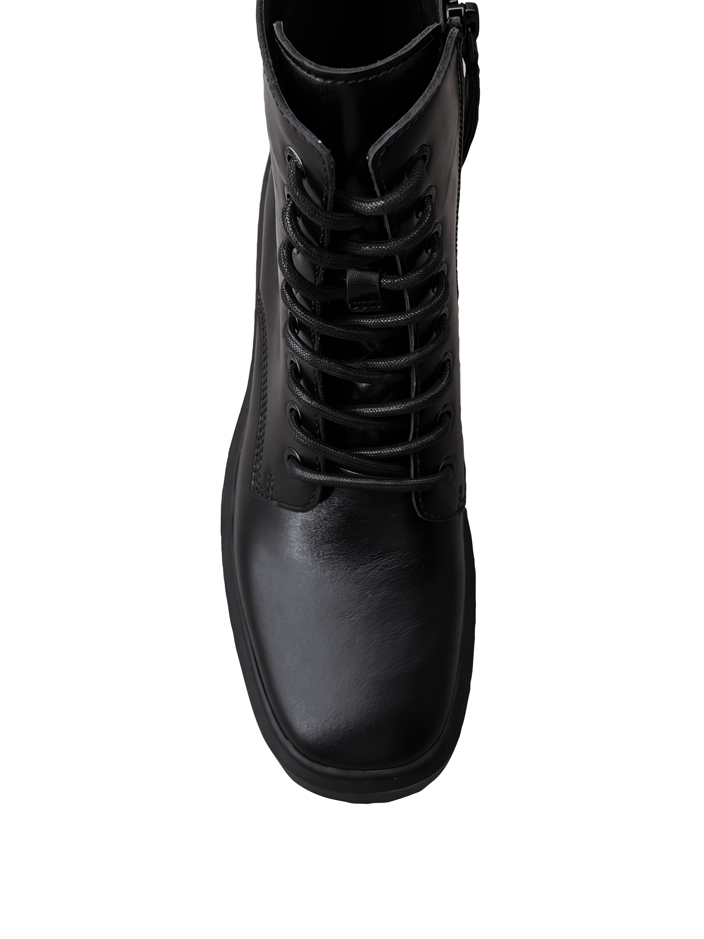 Calvin Klein Schnürstiefelette »BLOCK HEEL ANK BOOT LACEUP LTH«  Schnürboots mit Blockabsatz und Anziehlasche