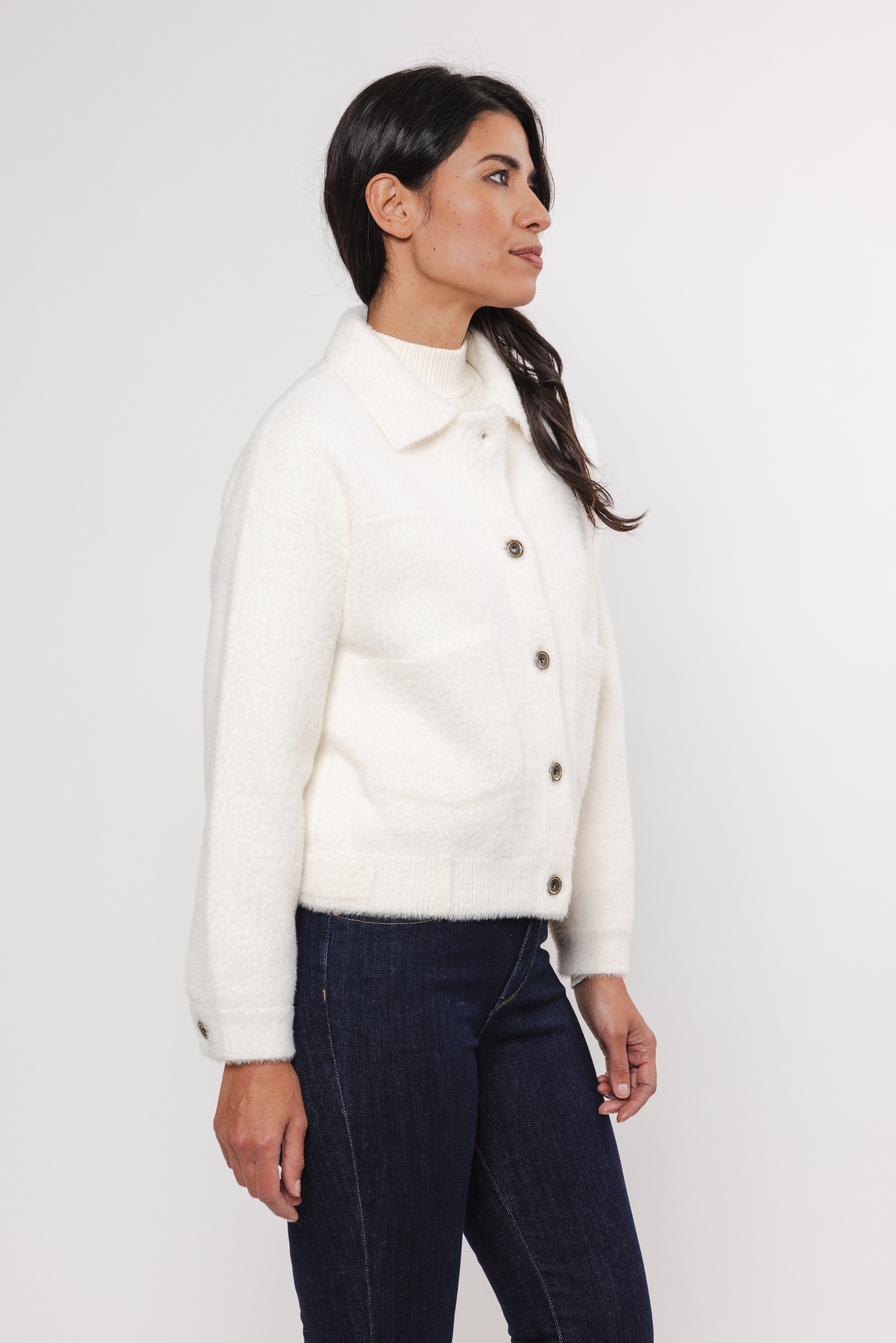 Rino & Pelle Strickjacke »BUBBLY« mit flauschiger Optik
