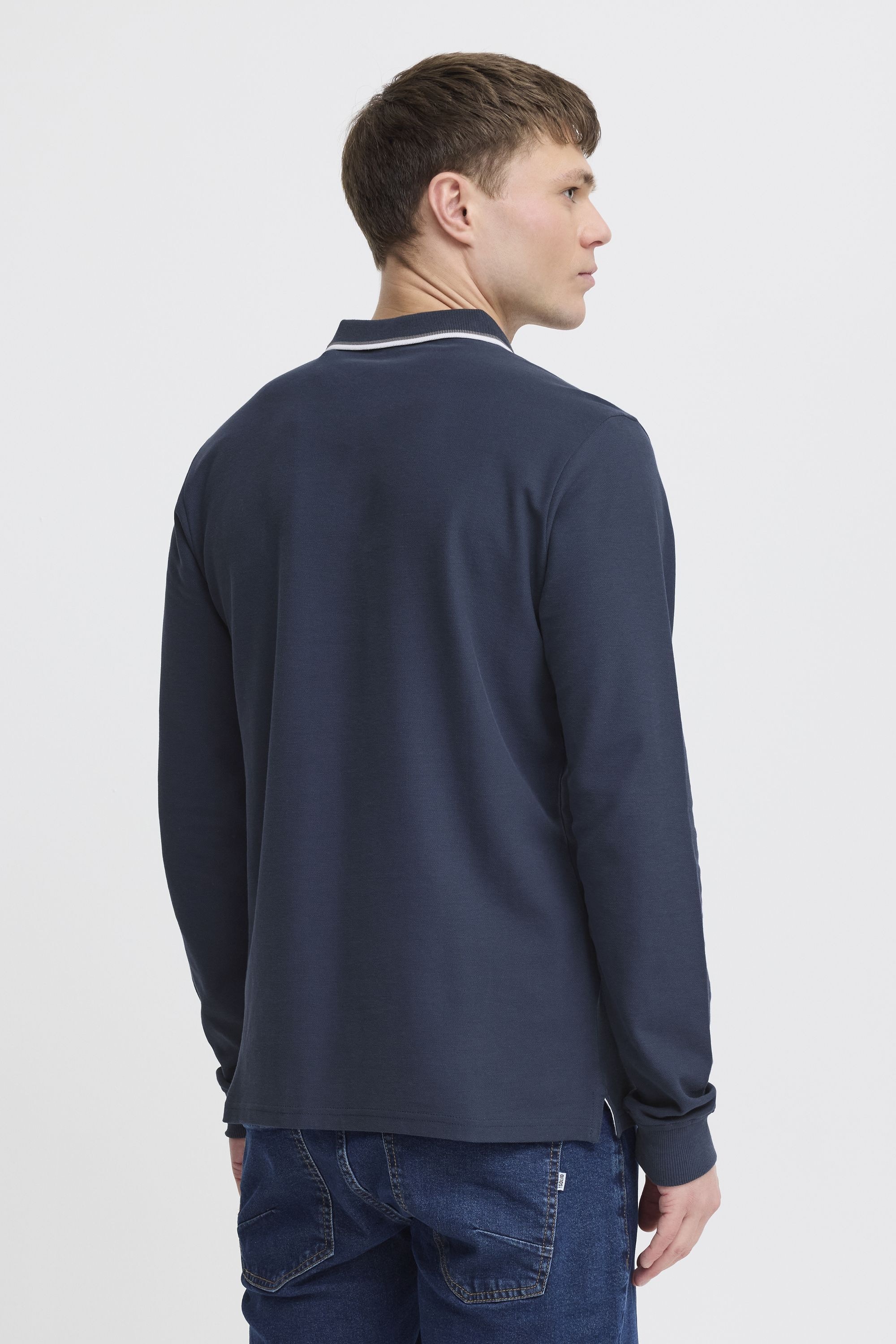 !Solid Langarm-Poloshirt »Langarm-Poloshirt SDHANGOR«