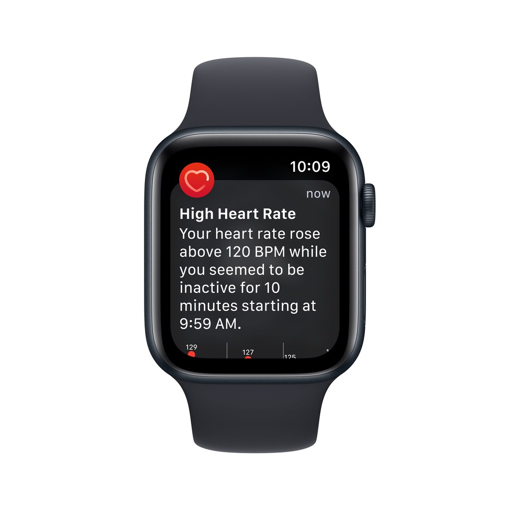 Apple Smartwatch »Apple Watch SE GPS, Aluminium, 44 mm mit Sportarmband«