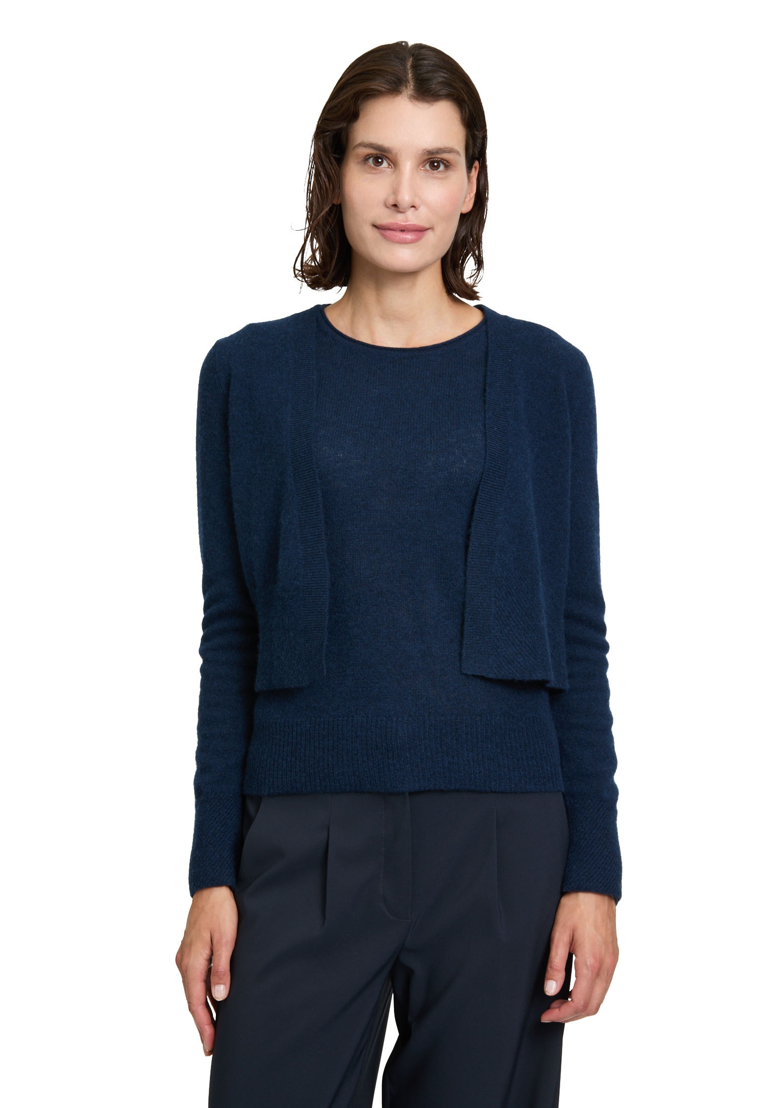 Betty Barclay Strickjacke »Kaschmir-Strickjacke mit Rippbündchen«
