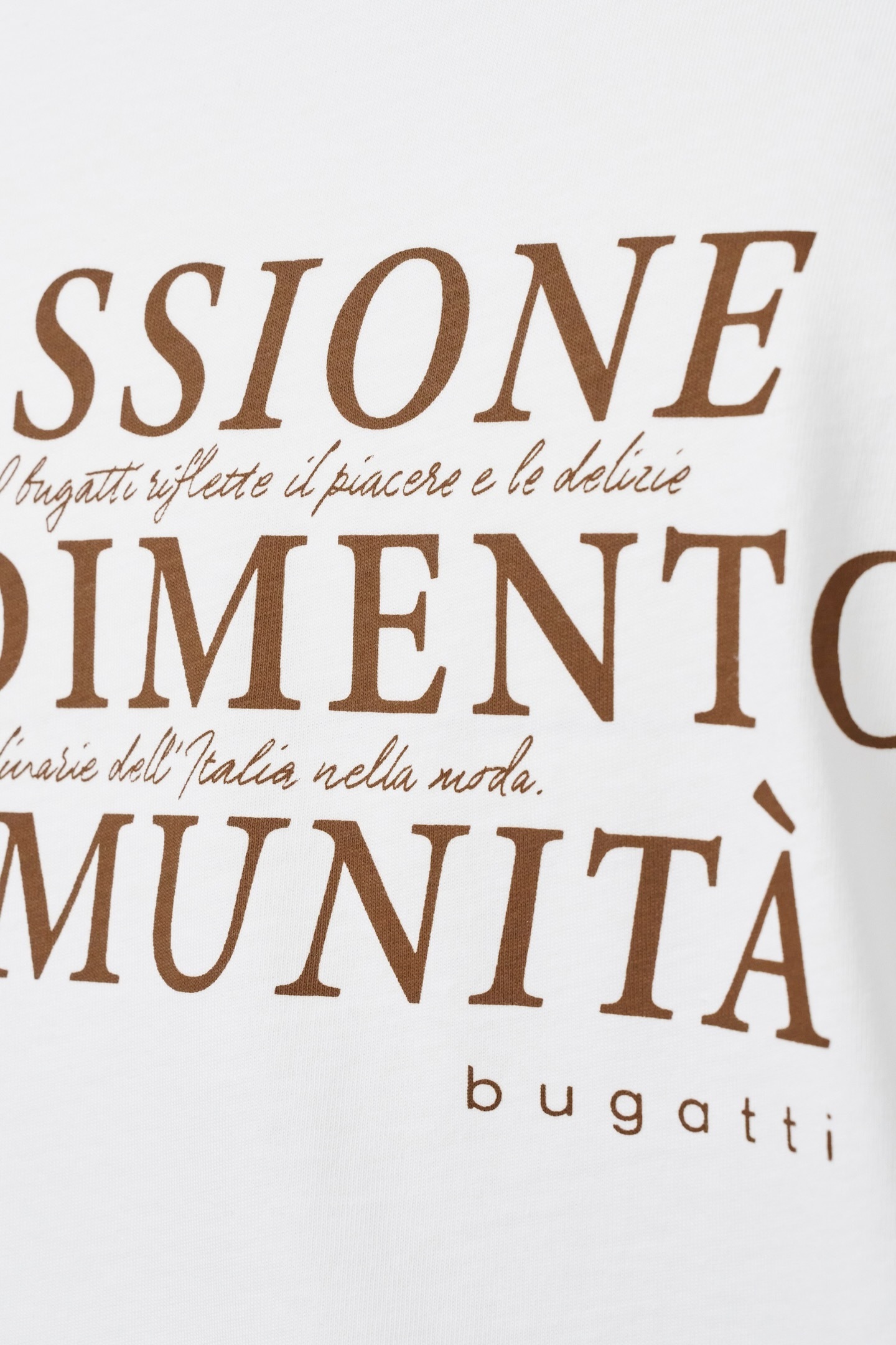 bugatti T-Shirt, aus Bio-Baumwolle