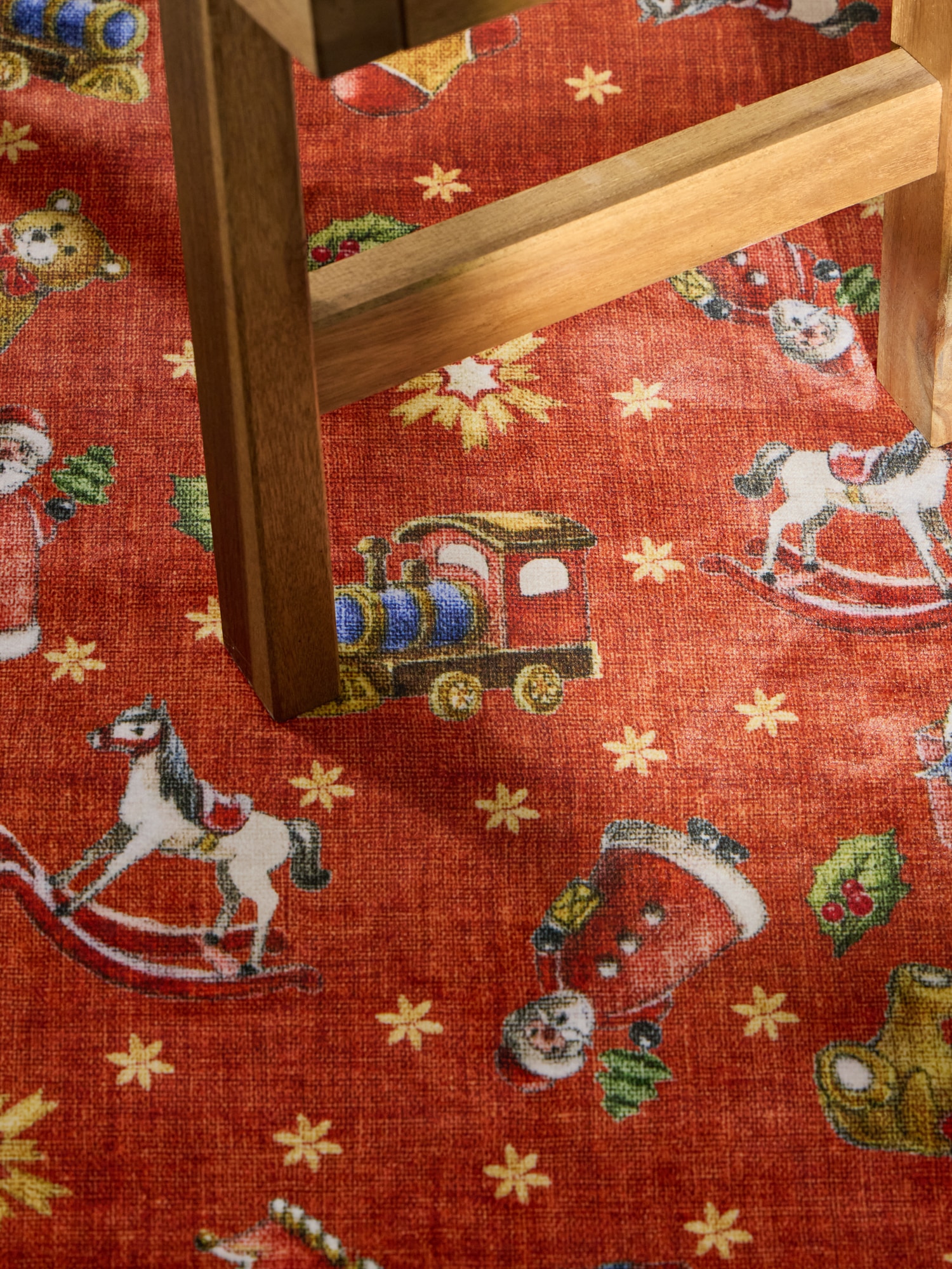 Villeroy & Boch Teppich »Toy's Delight Nostalgic Noel« rechteckig 3 mm Höhe Weihnachten, Toys Delight, Wohnzimmer, Waschbar, Baumrock, Christmas
