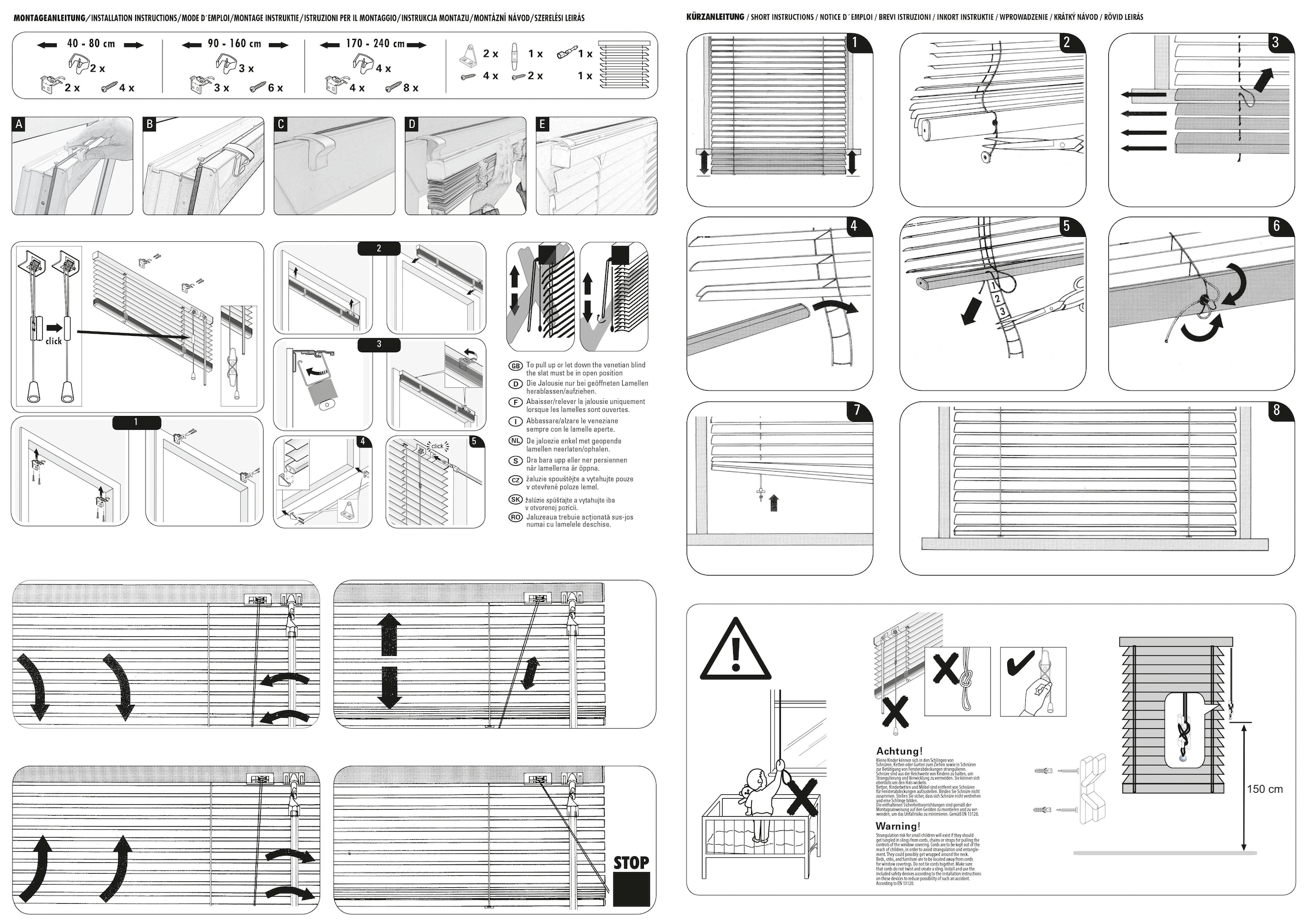 my home Jalousie »Aluminium-Jalousie zum Klemmen«, (1 St.), Bestseller mit über 900 4,5-Sterne-Bewertungen, mit Klemmhalter