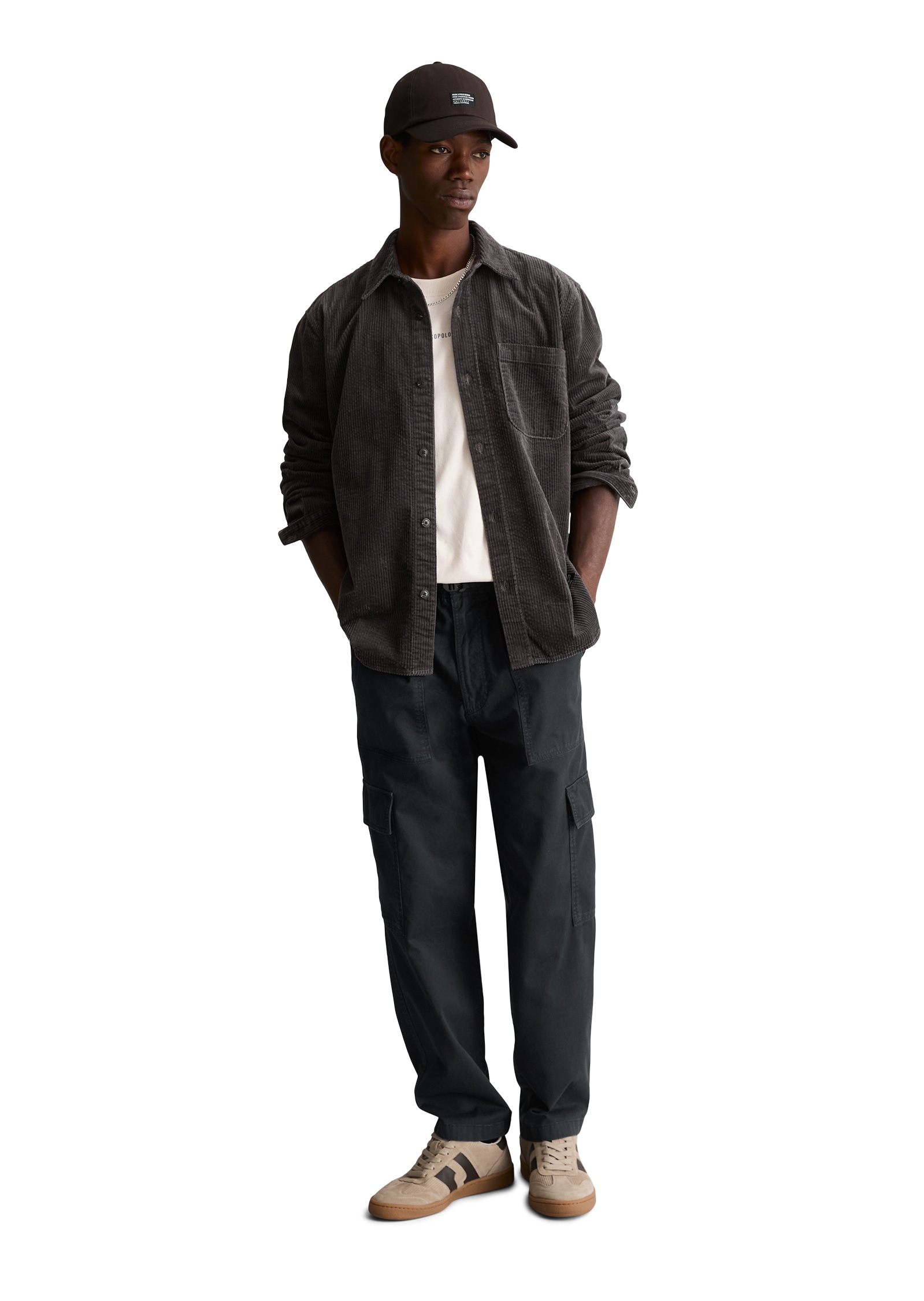 Marc O'Polo DENIM Langarmhemd »regular aus reine Bio-Baumwolle« Cordhemd