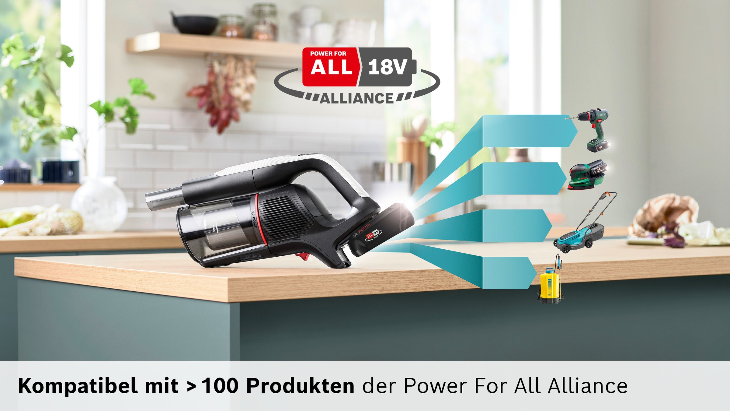 BOSCH Akku-Stielstaubsauger »BTS942WQC« LED-Licht, HEPA-Filtersystem, Schnellladegerät, 2 Akkus, weiß