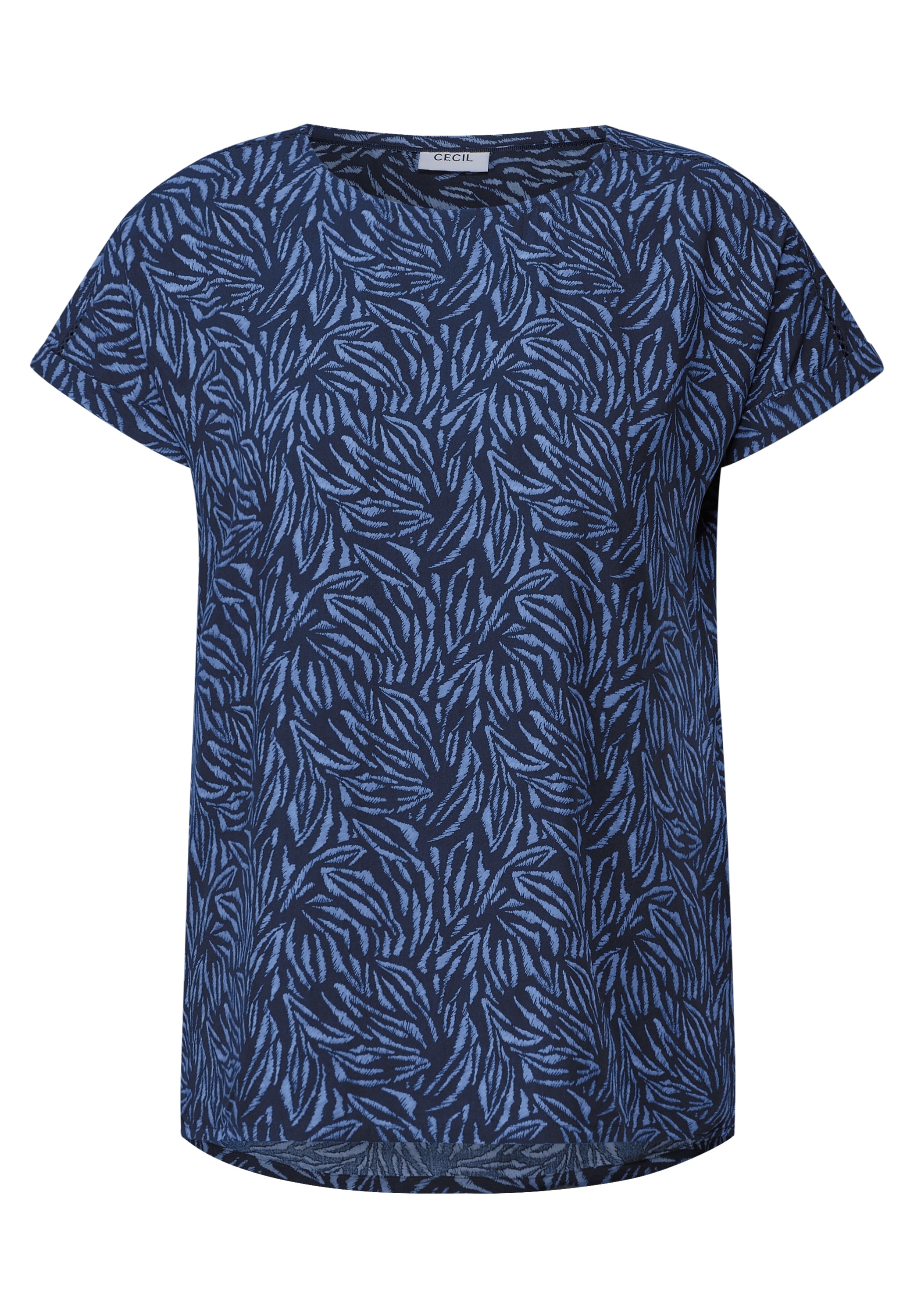 Cecil Kurzarmbluse, mit All-Over Print