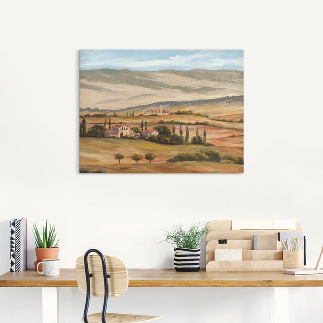 Artland Wandbild »Toskanisches Tal I«, Bilder von Europa, (1 St.), als  Alubild, Outdoorbild, Leinwandbild in verschied. Größen auf Rechnung kaufen
