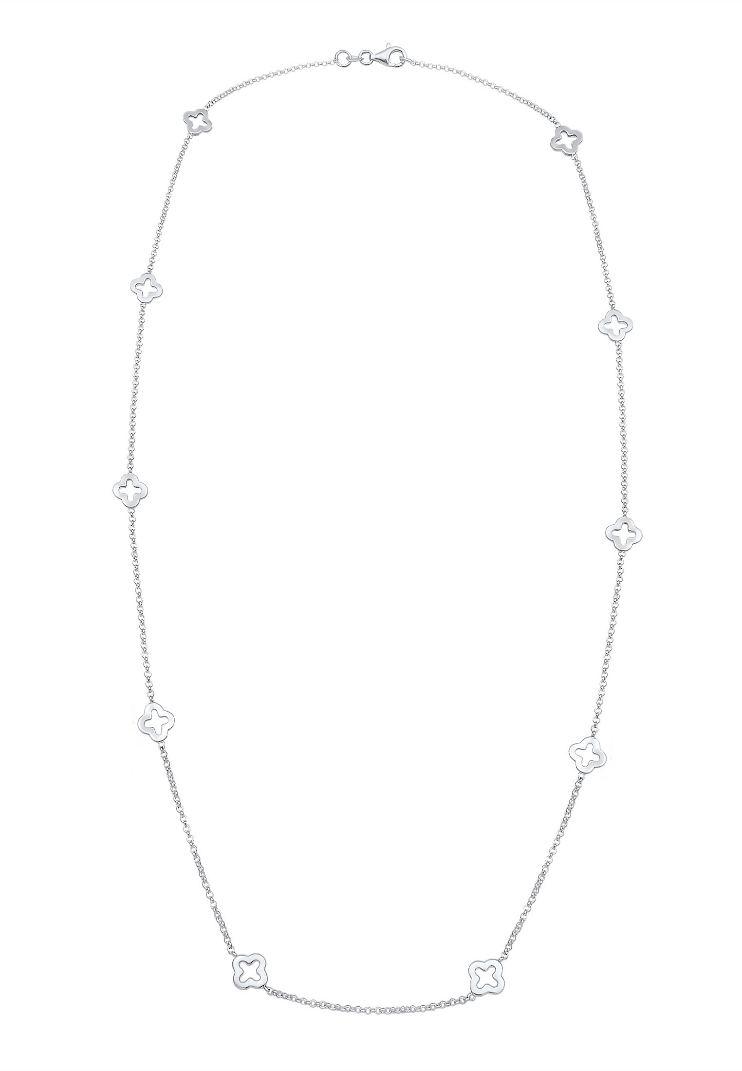 Elli Lange Kette »Halskette Kleeblatt Glücksbringer 925 Sterling Silber«