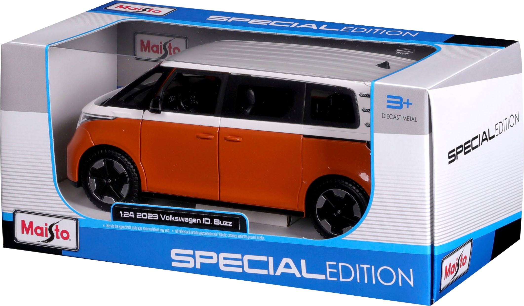 Maisto® Sammlerauto »VW ID.Buzz weiß/orange« 1:24