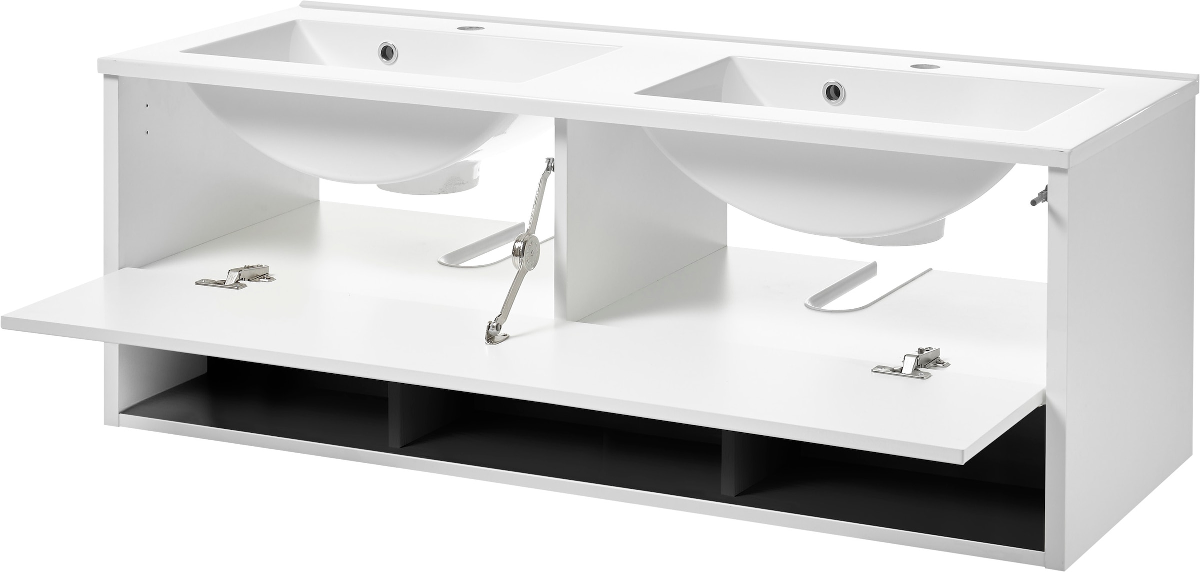 Home affaire Badmöbel-Set »Studio Line, Bad im modernen Design, 2-teiliges Badezimmer« 2 Stk. tlg.