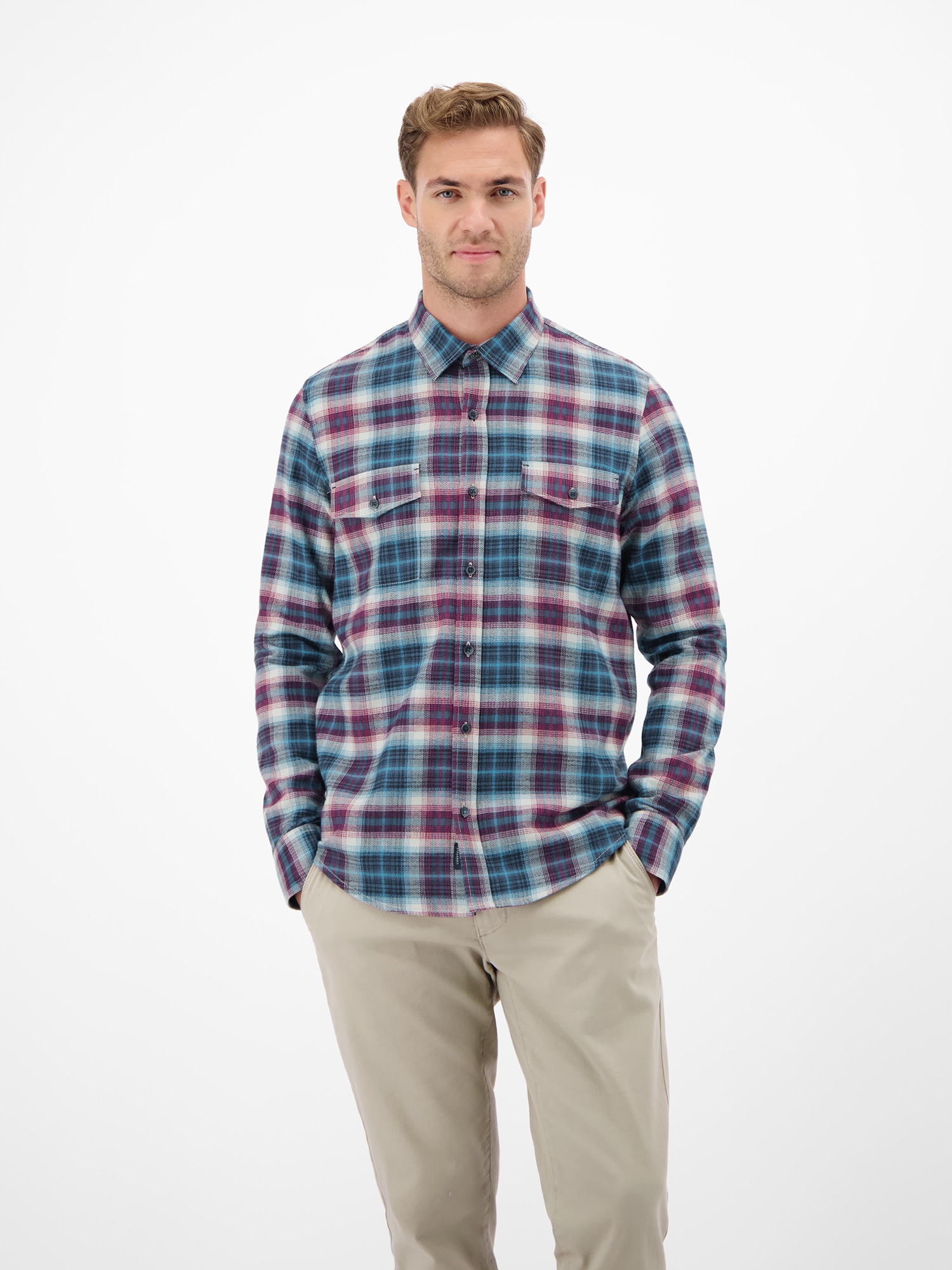LERROS Karohemd »LERROS Casual Flanellhemd - weicher Twill, starker Style«
